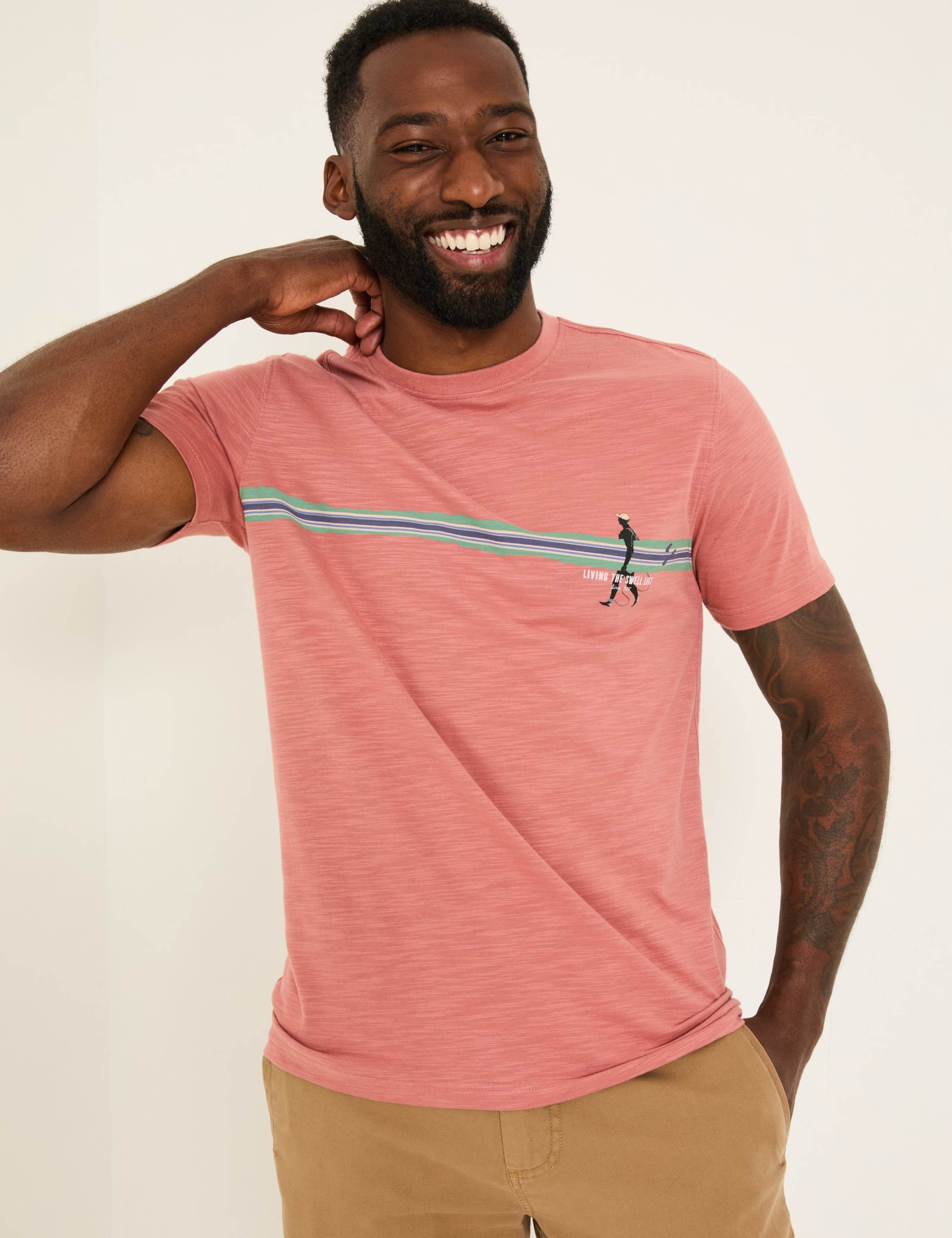 Pure Cotton Surf Graphic T-Shirt 5 of 5