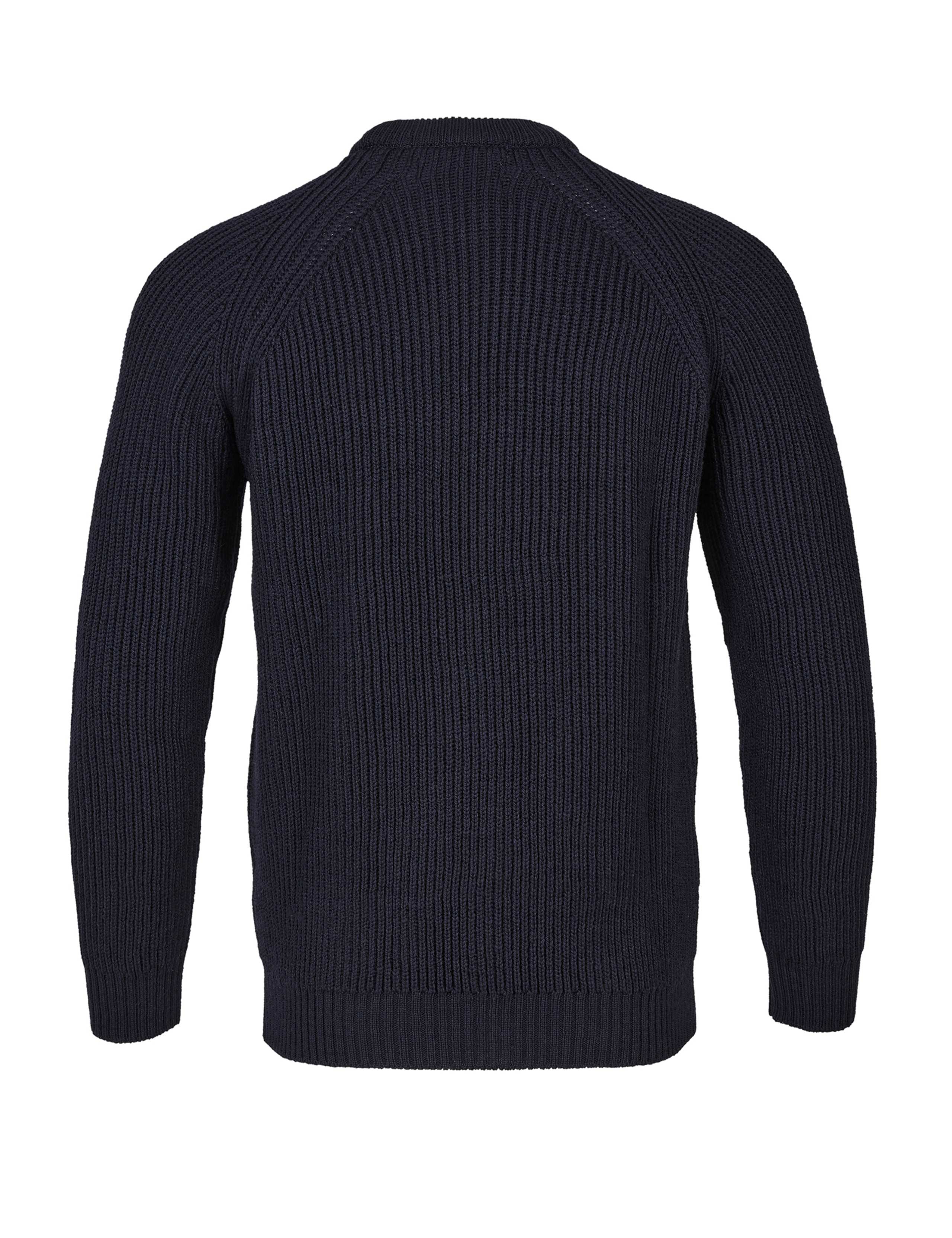 Pure Merino Wool Ribbed Crew Neck Jumper 4 of 5