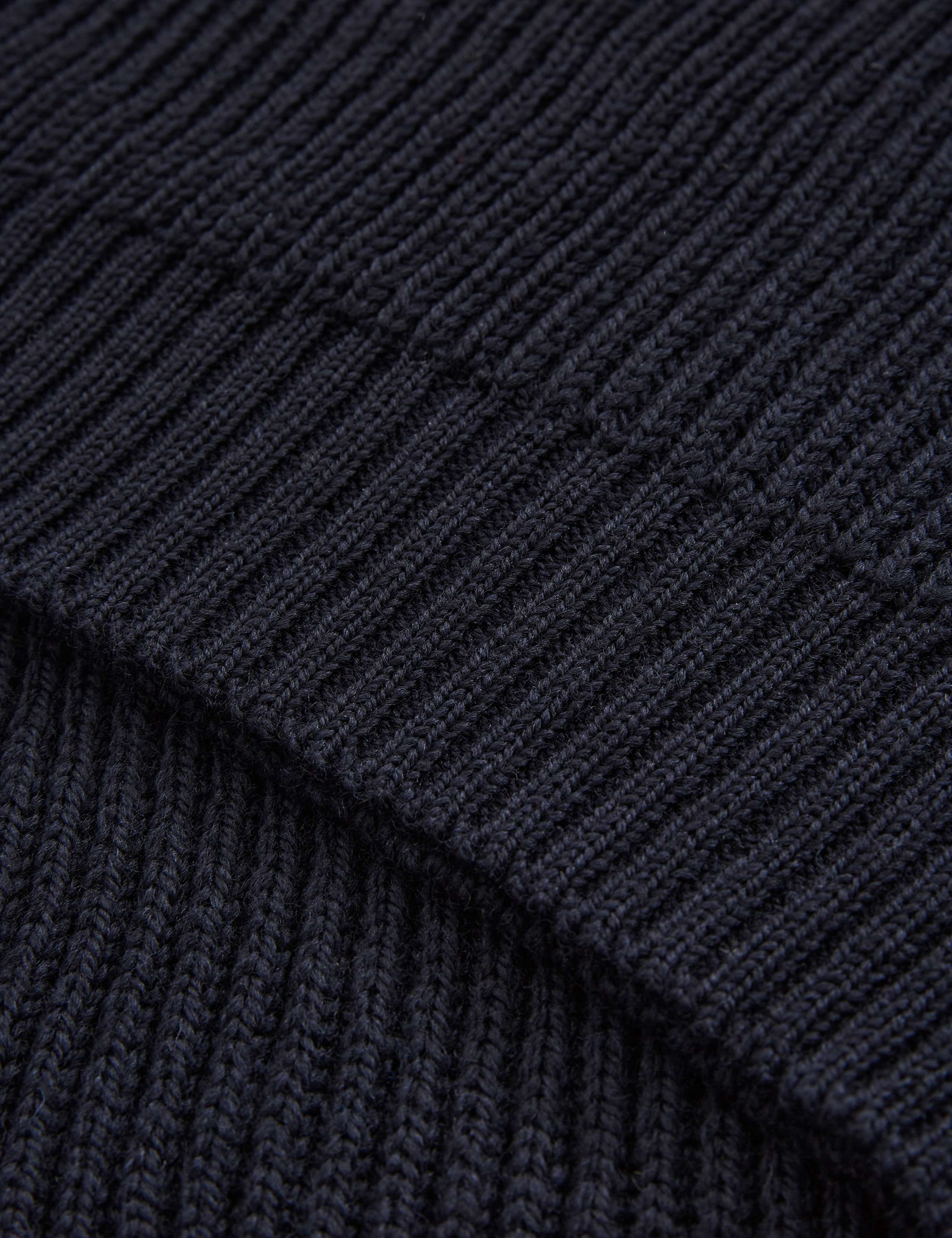 Pure Merino Wool Ribbed Crew Neck Jumper 5 of 5