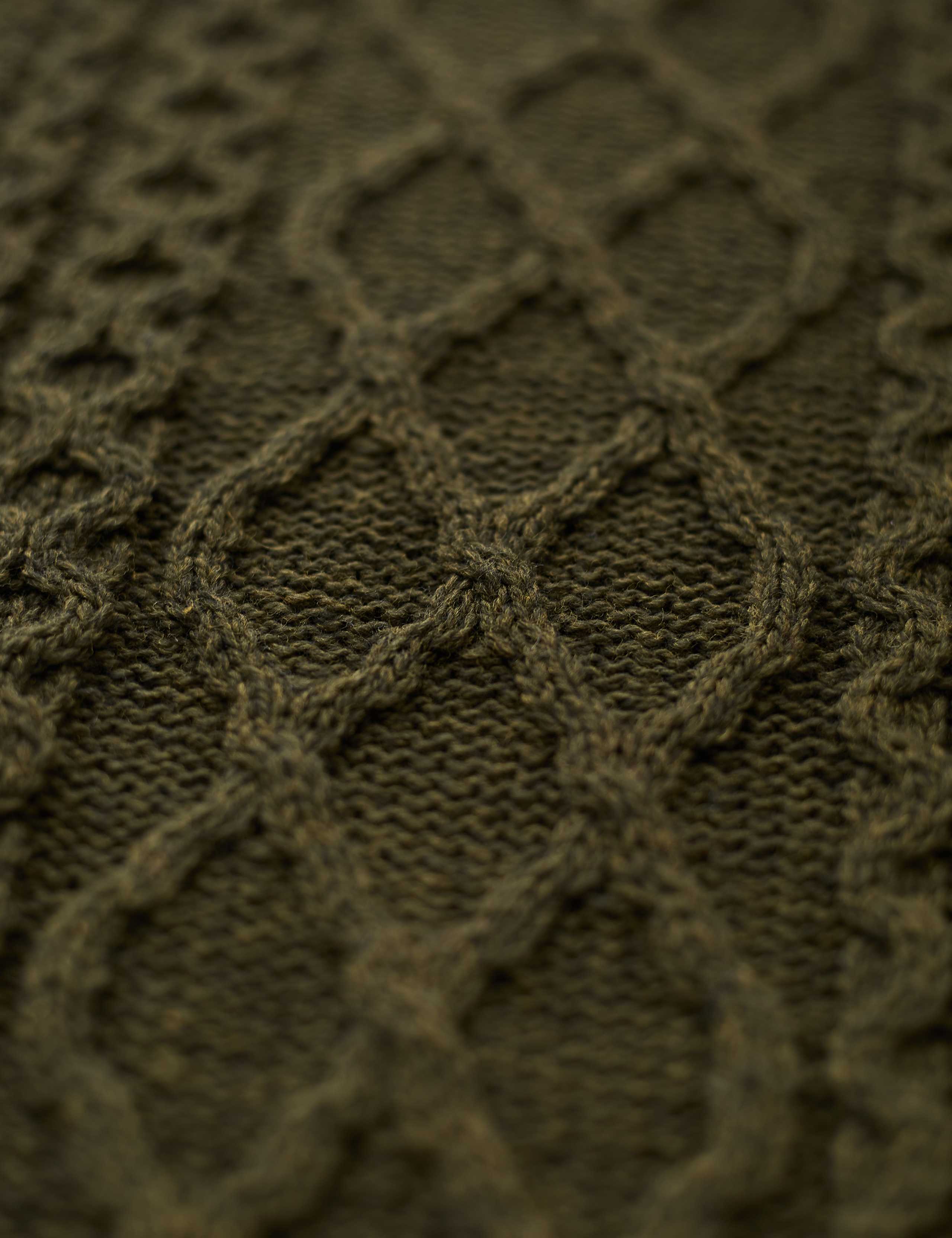 Pure Merino Wool Cable Crew Neck Jumper 3 of 3