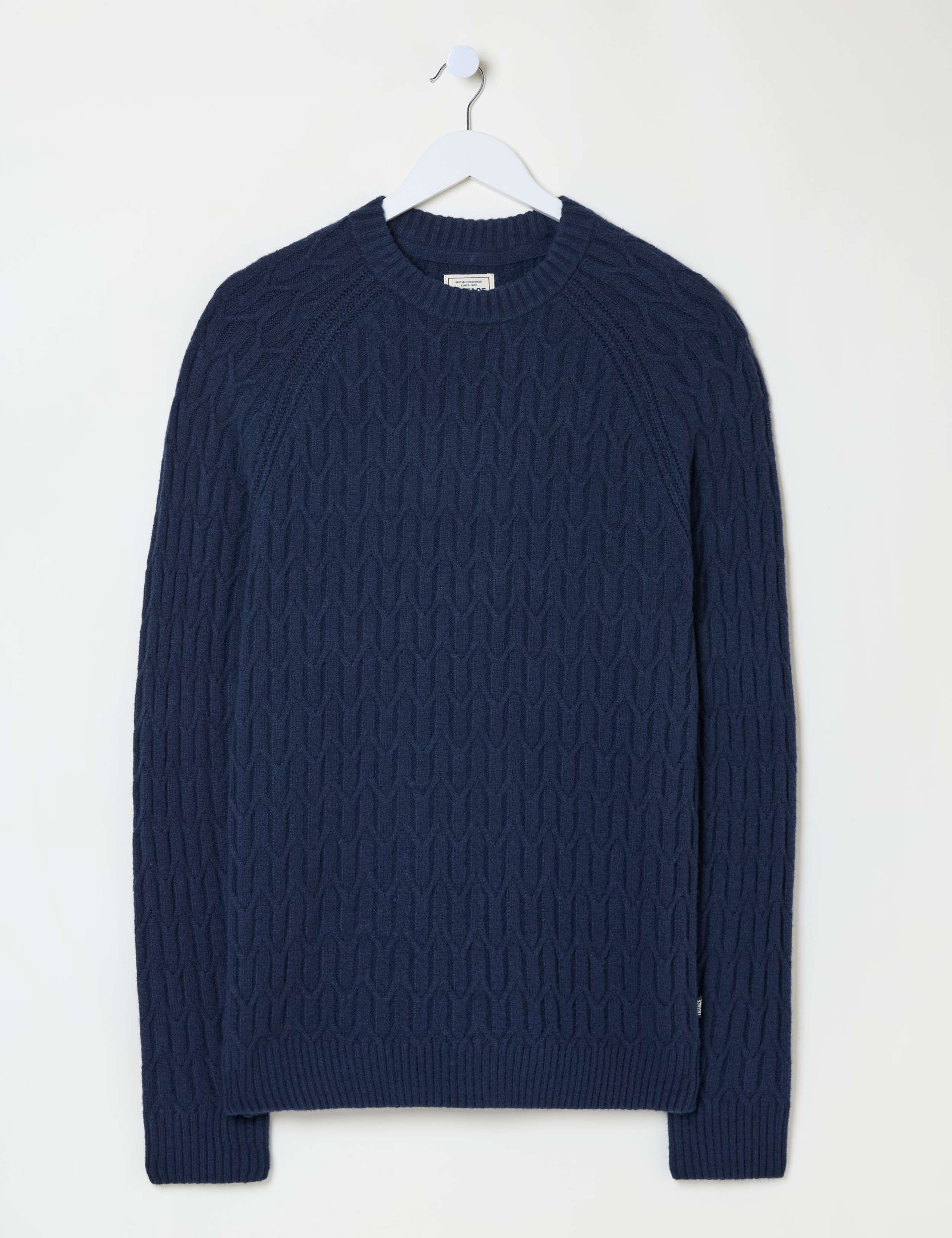 Textured Crew Neck Jumper with Cotton 2 of 5