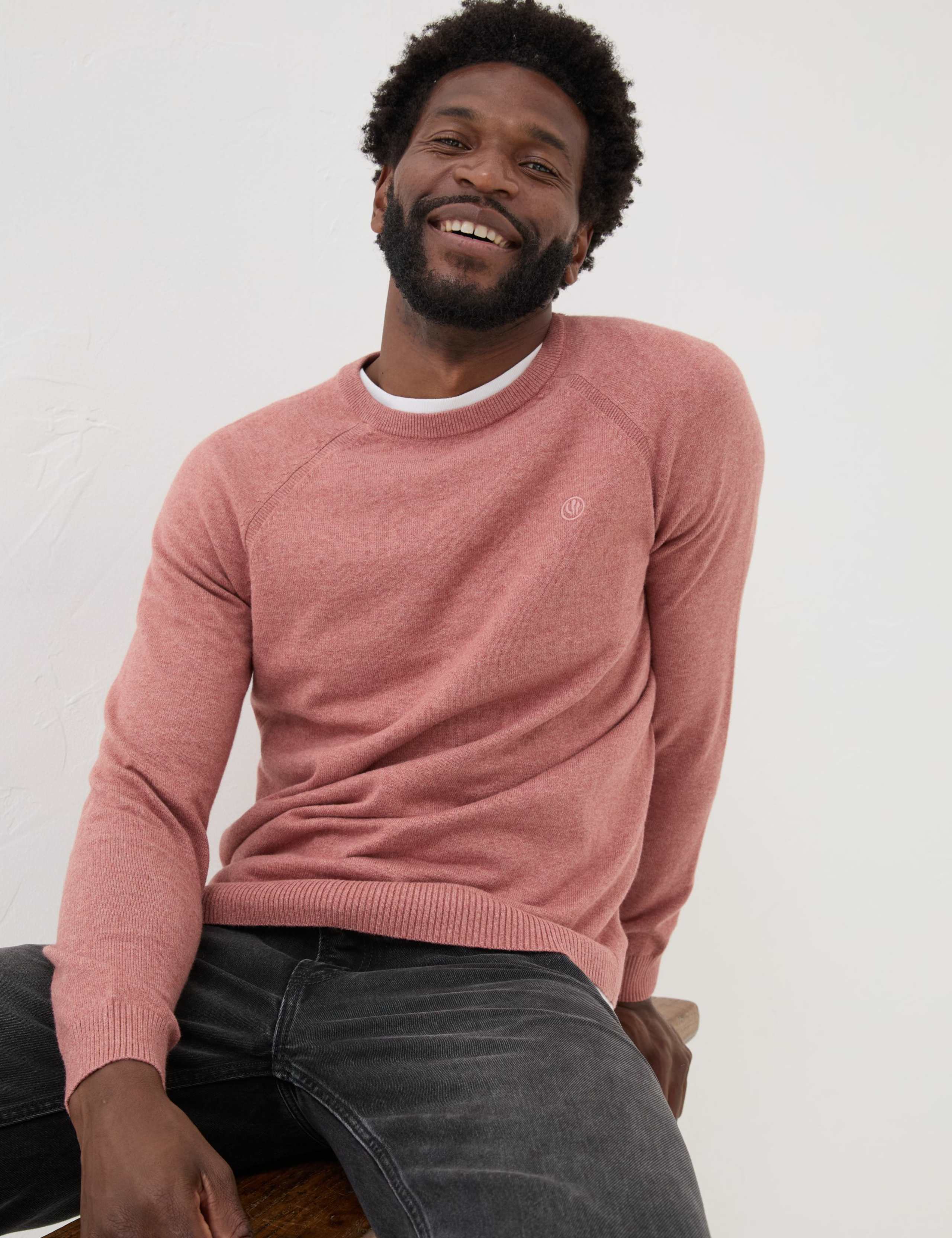 Cotton Rich Crew Neck Jumper 5 of 5