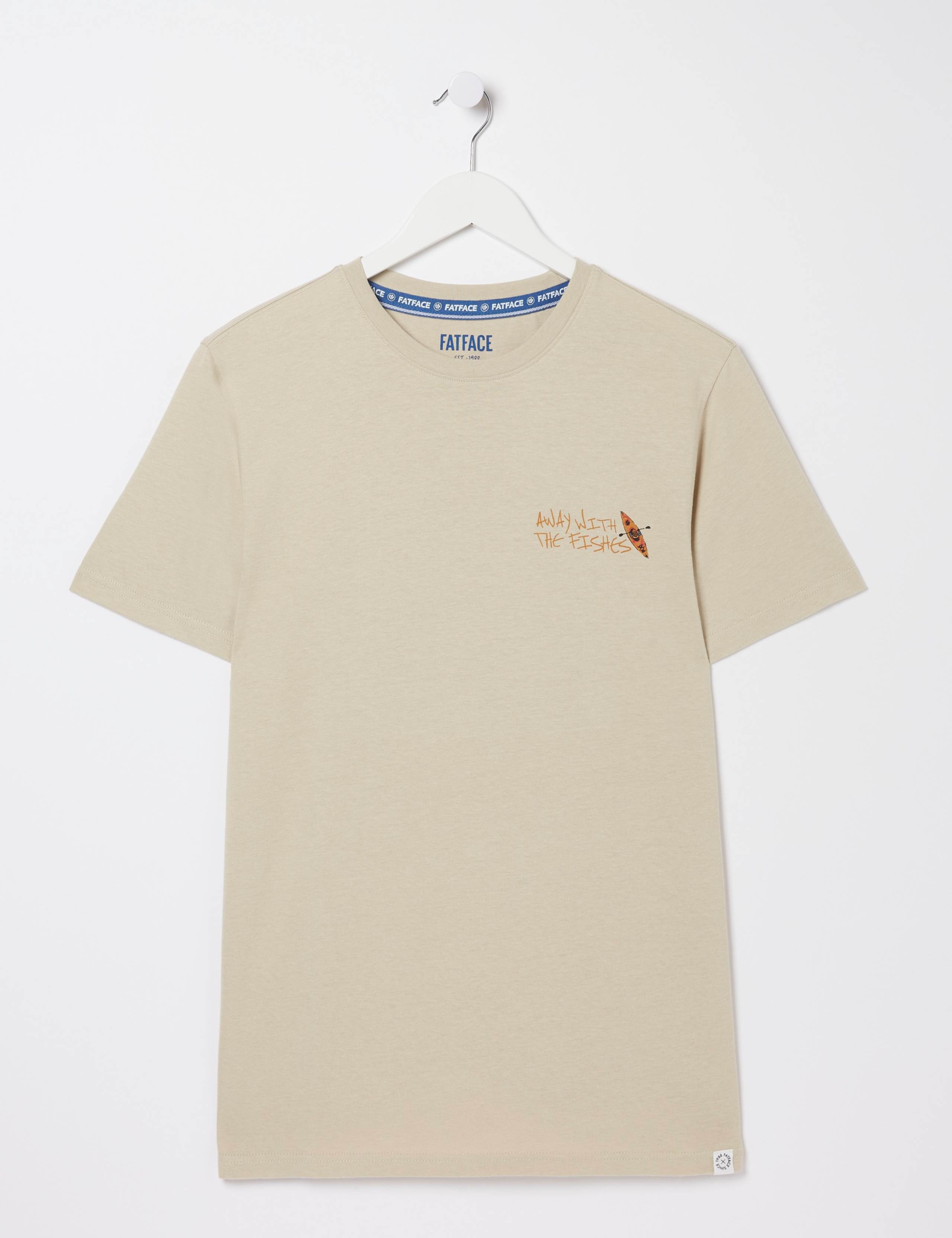 Pure Cotton Kayak Graphic Crew Neck T-Shirt 1 of 5