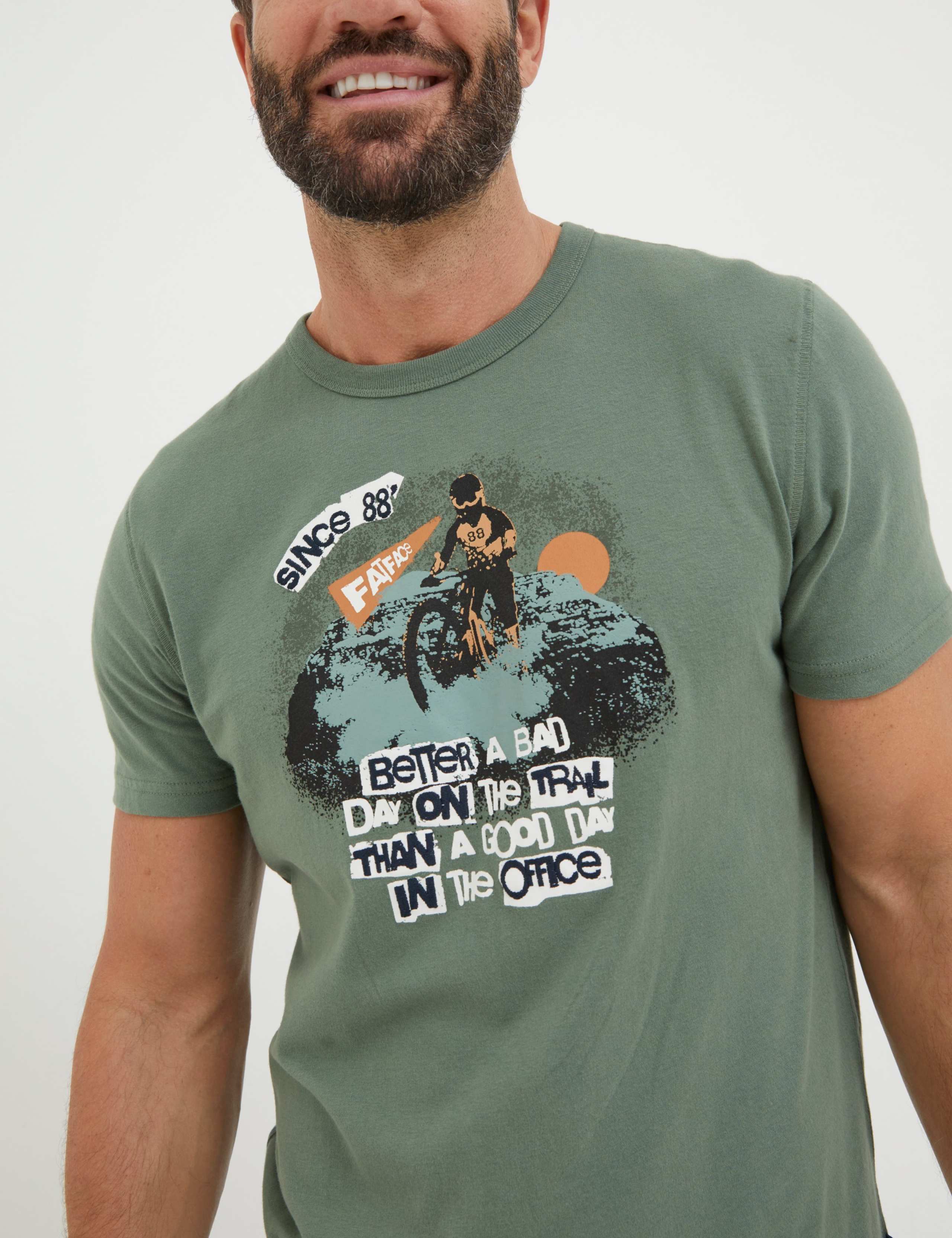 Pure Cotton Biking Graphic Crew Neck T-Shirt 4 of 5