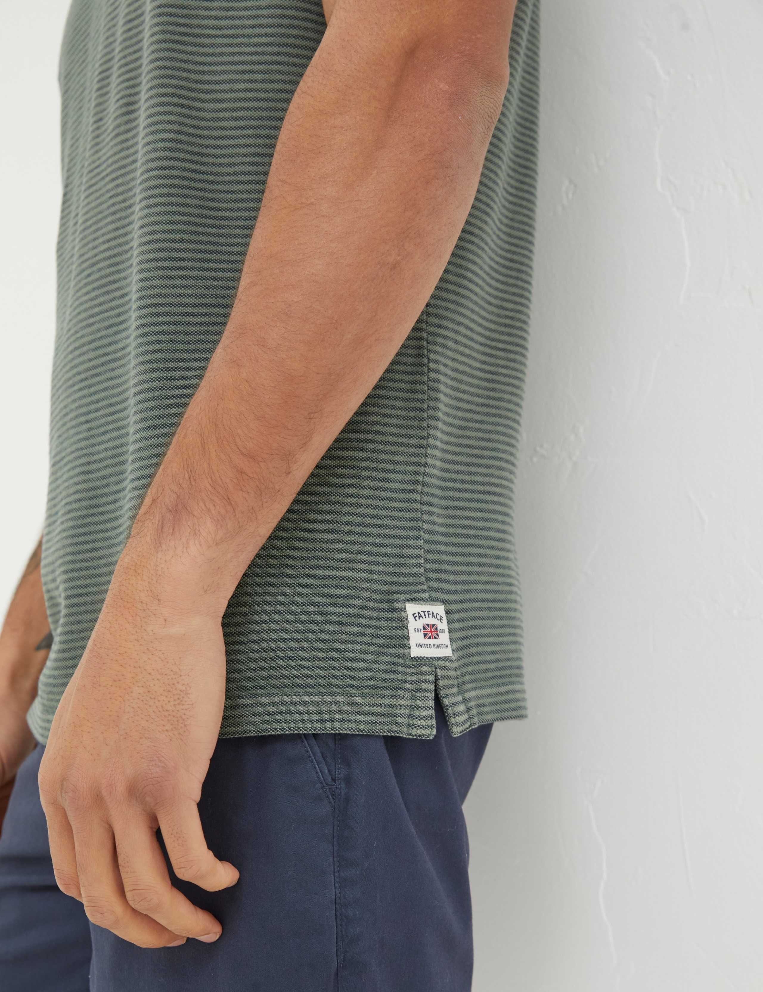 Pure Cotton Striped Polo Shirt 4 of 4