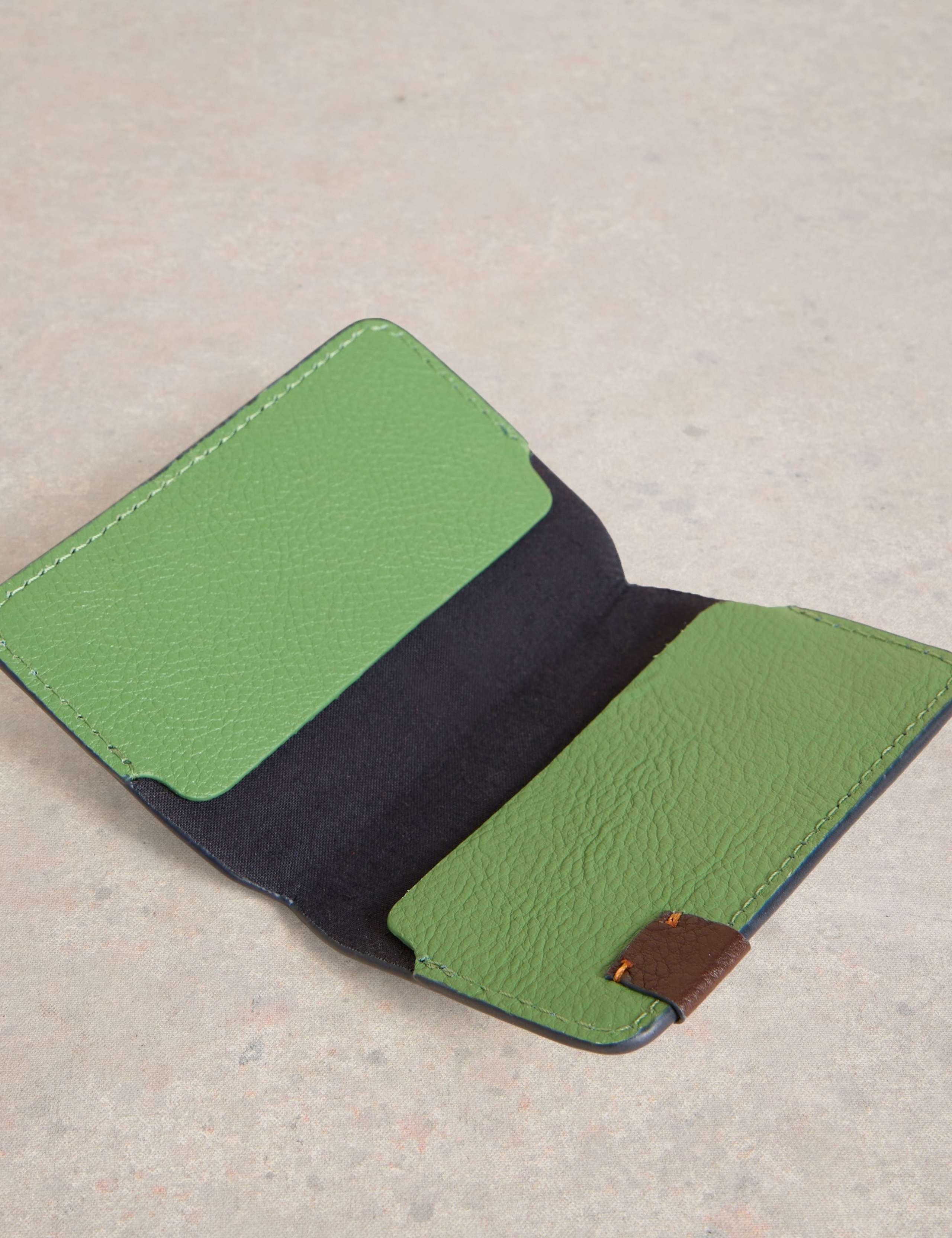 Leather Pebble Grain Card Holder 4 of 4