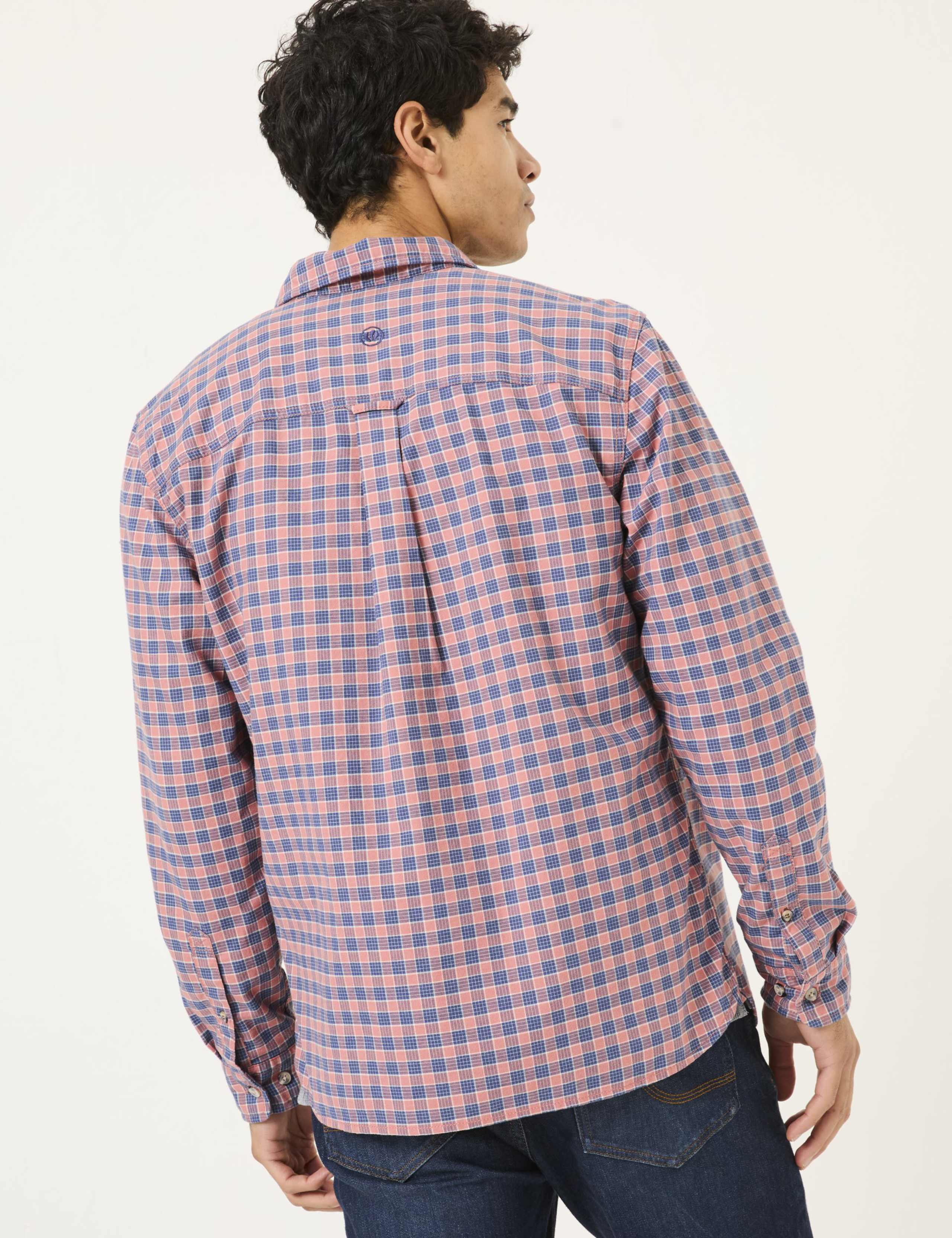 Pure Cotton Check Overshirt 3 of 6