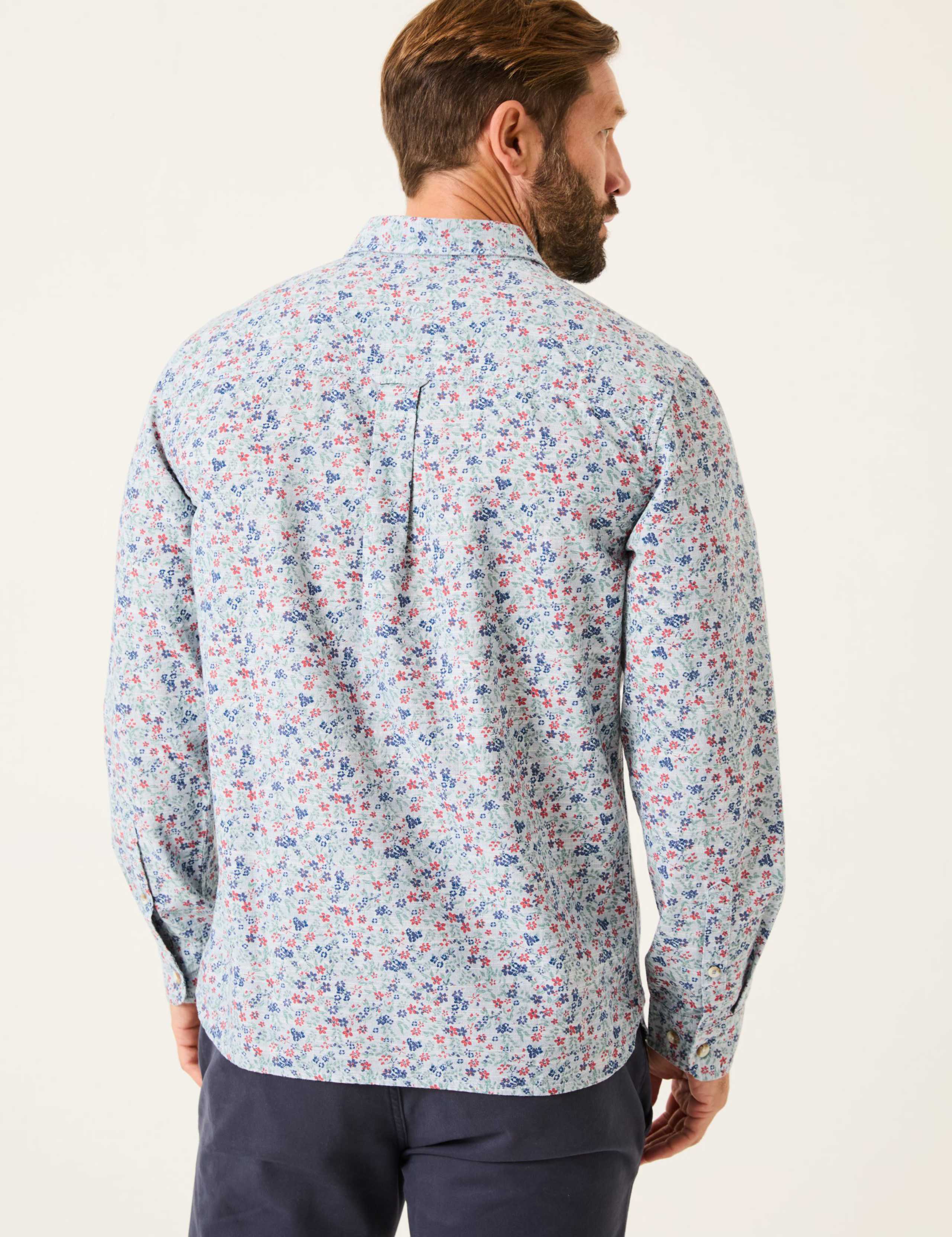 Pure Cotton Ditsy Floral Shirt 4 of 5