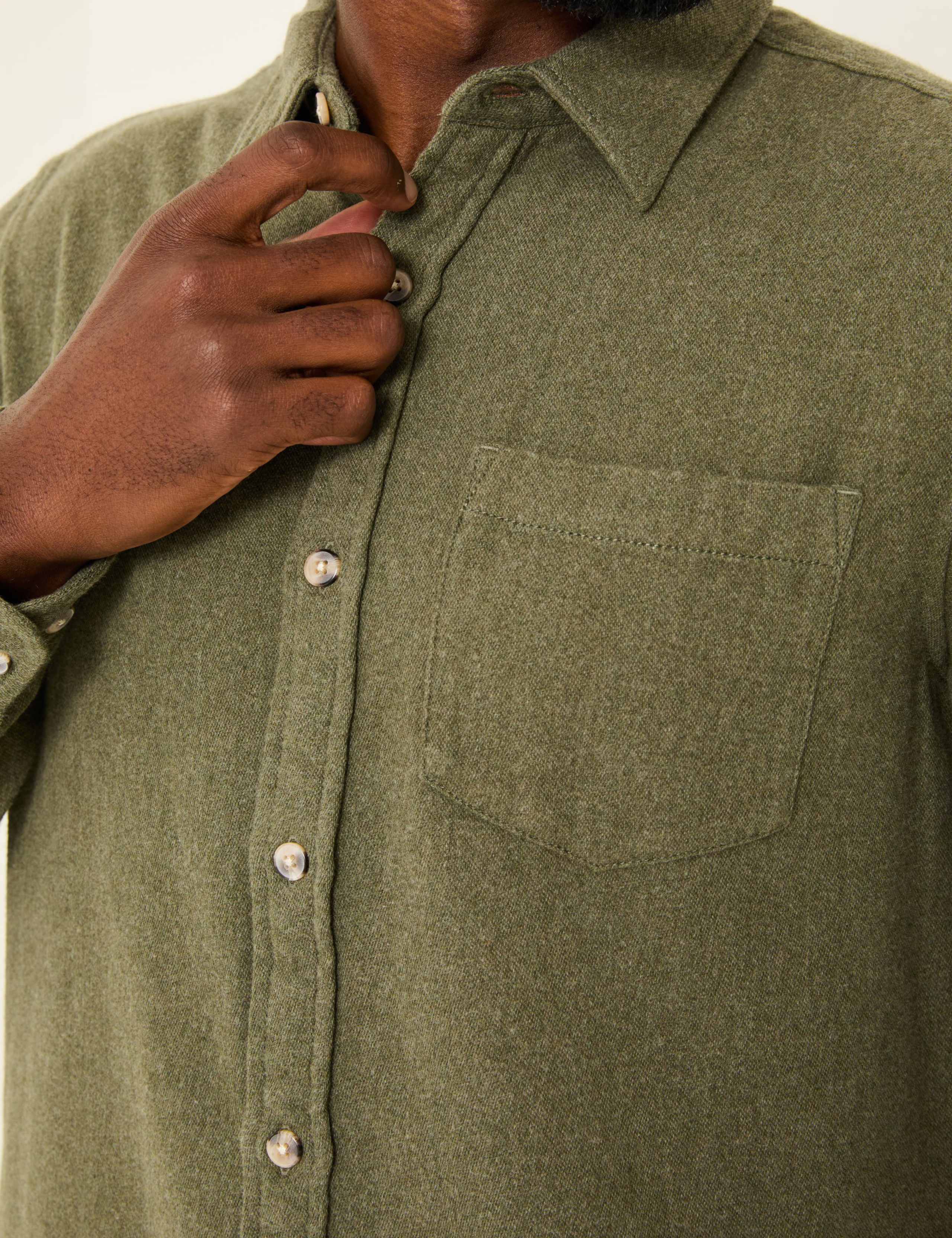 Brushed Cotton Overshirt 4 of 5