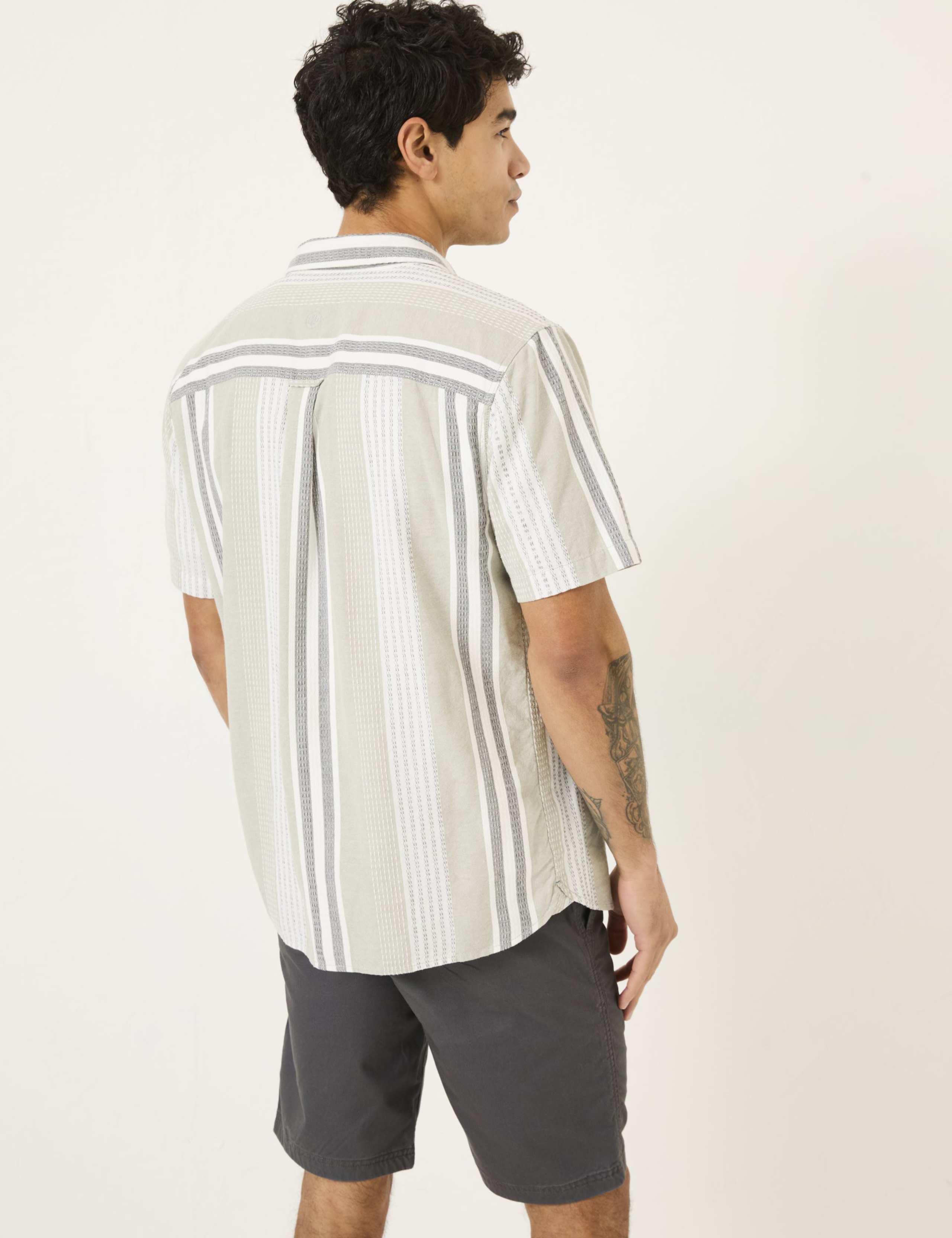 Pure Cotton Striped Overshirt 4 of 6