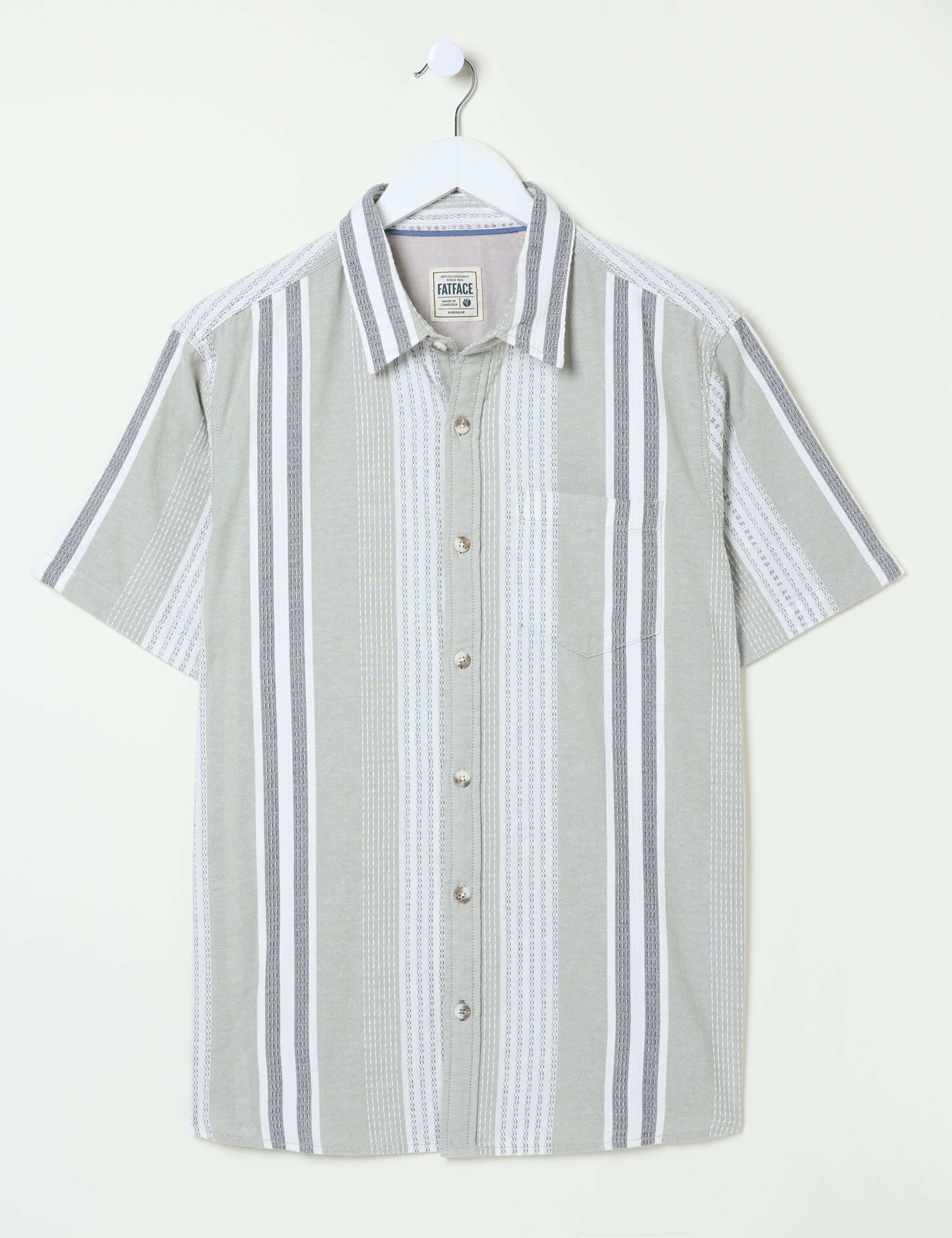 Pure Cotton Striped Overshirt 2 of 6