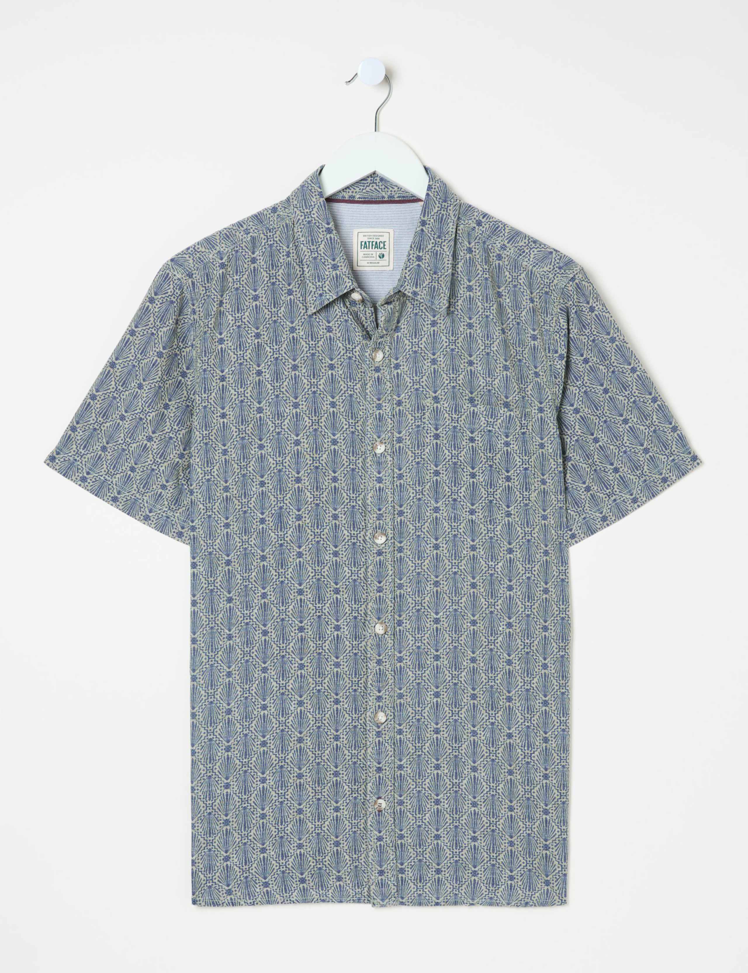 Linen Rich Geometric Shirt 2 of 6