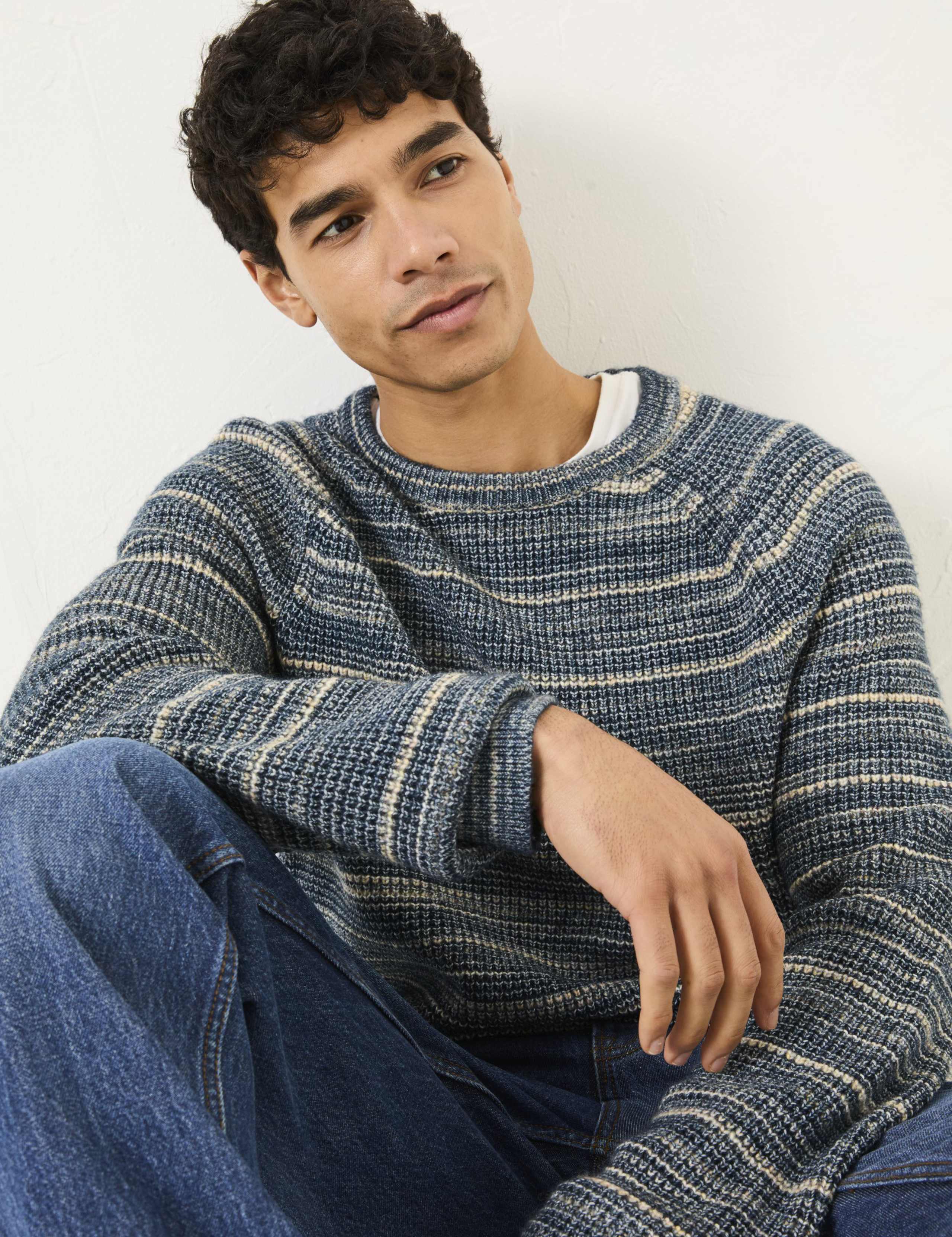 Cotton Rich Ombré Jumper with Wool 4 of 5