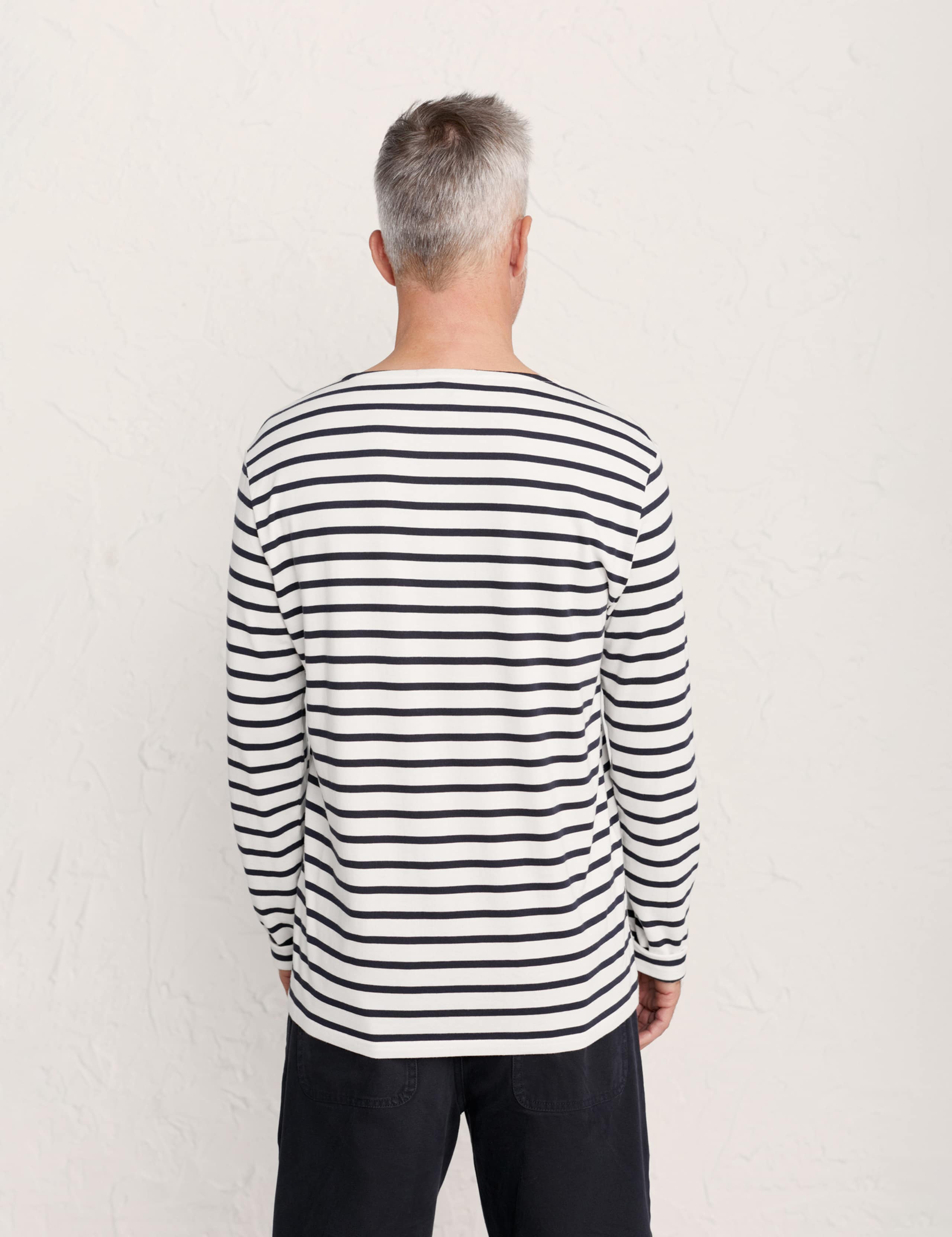 Cotton Striped Long Sleeve T-Shirt 4 of 5