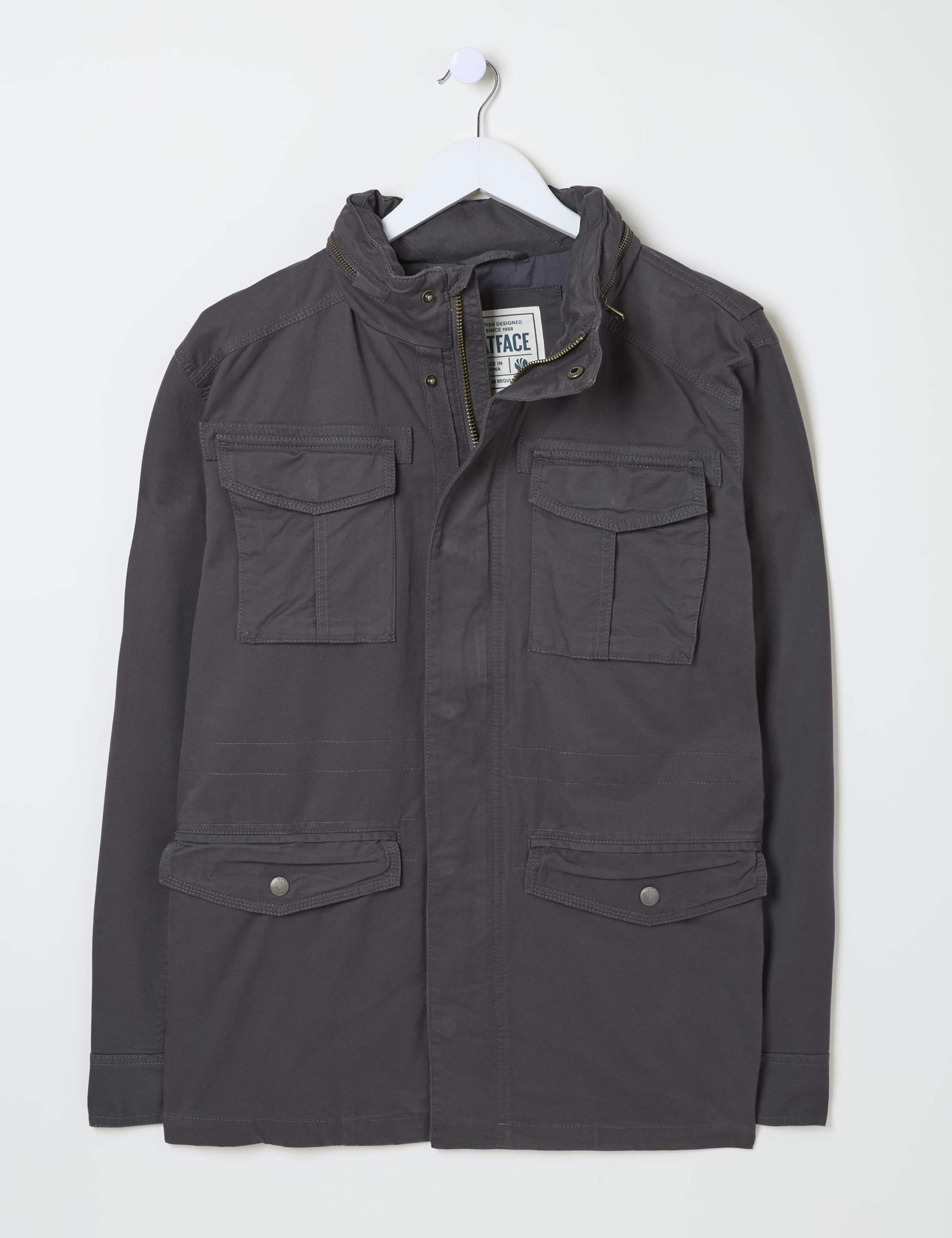 Pure Cotton Funnel Neck Jacket 2 of 5