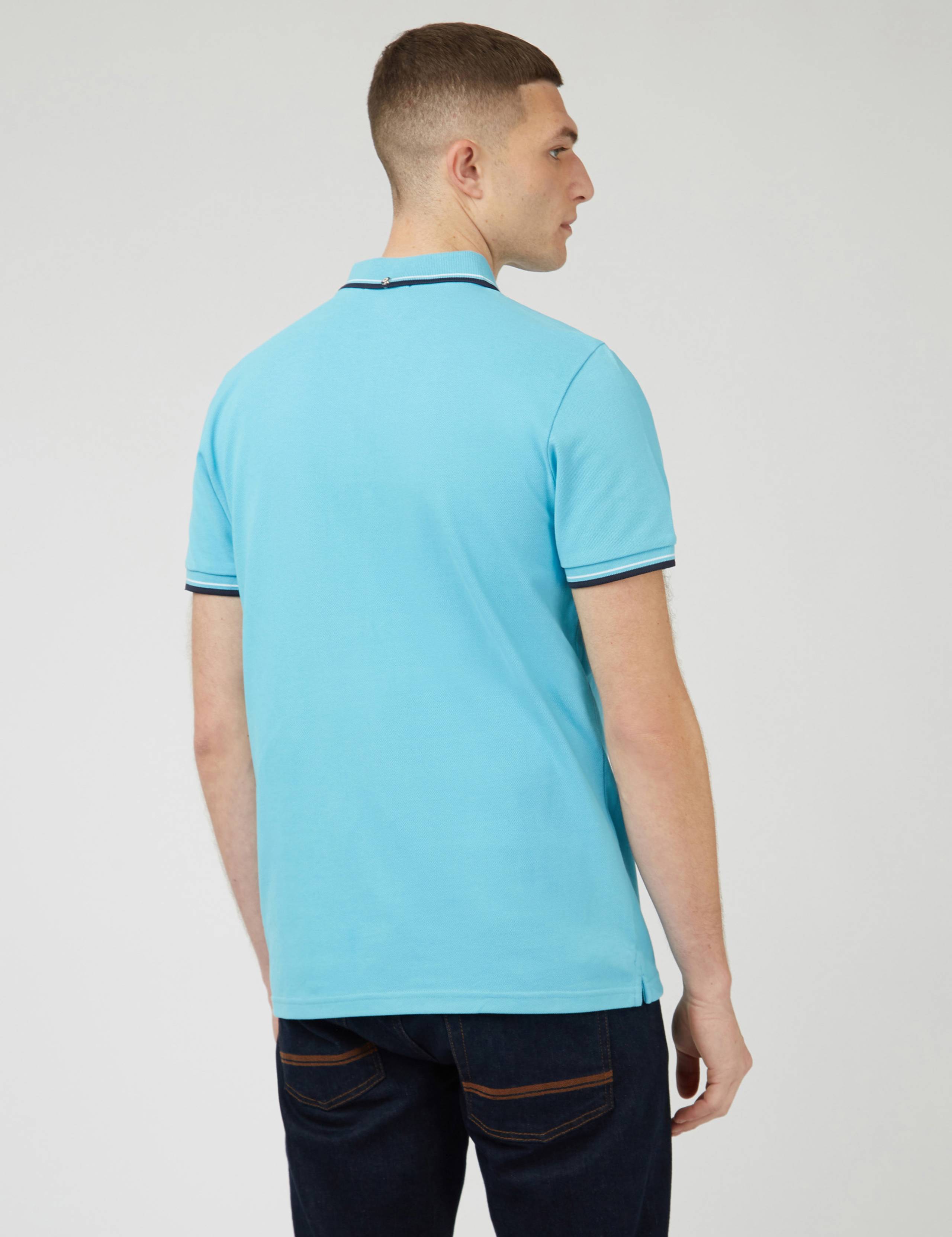 Cotton Pique Tipped Polo Shirt 4 of 6