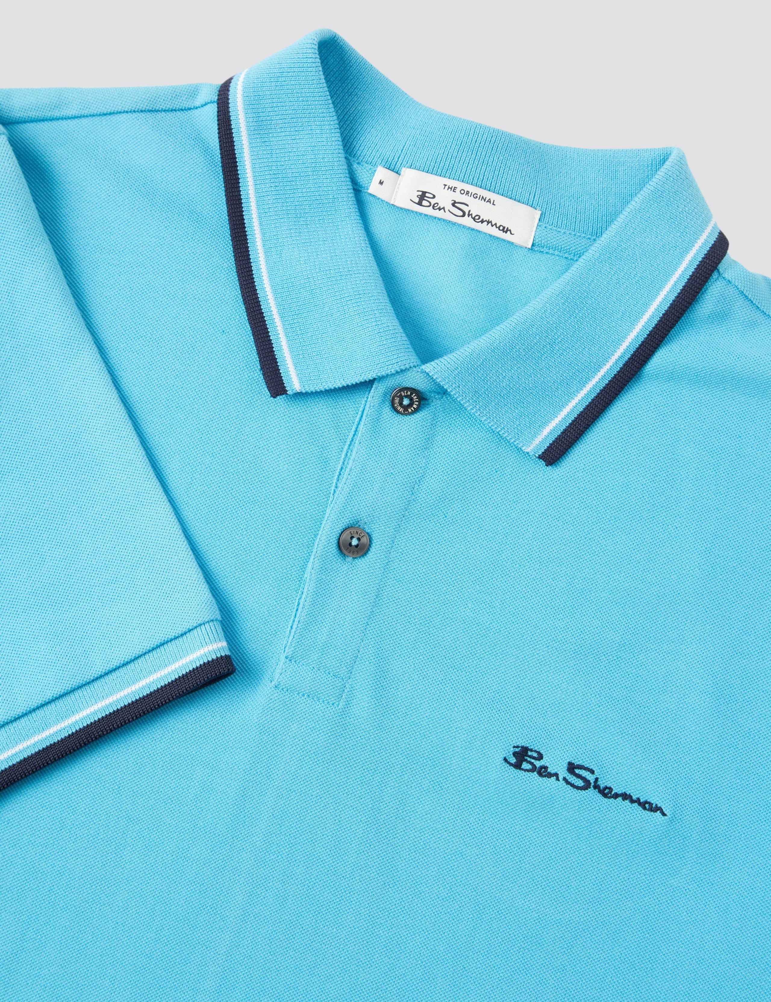 Cotton Pique Tipped Polo Shirt 6 of 6