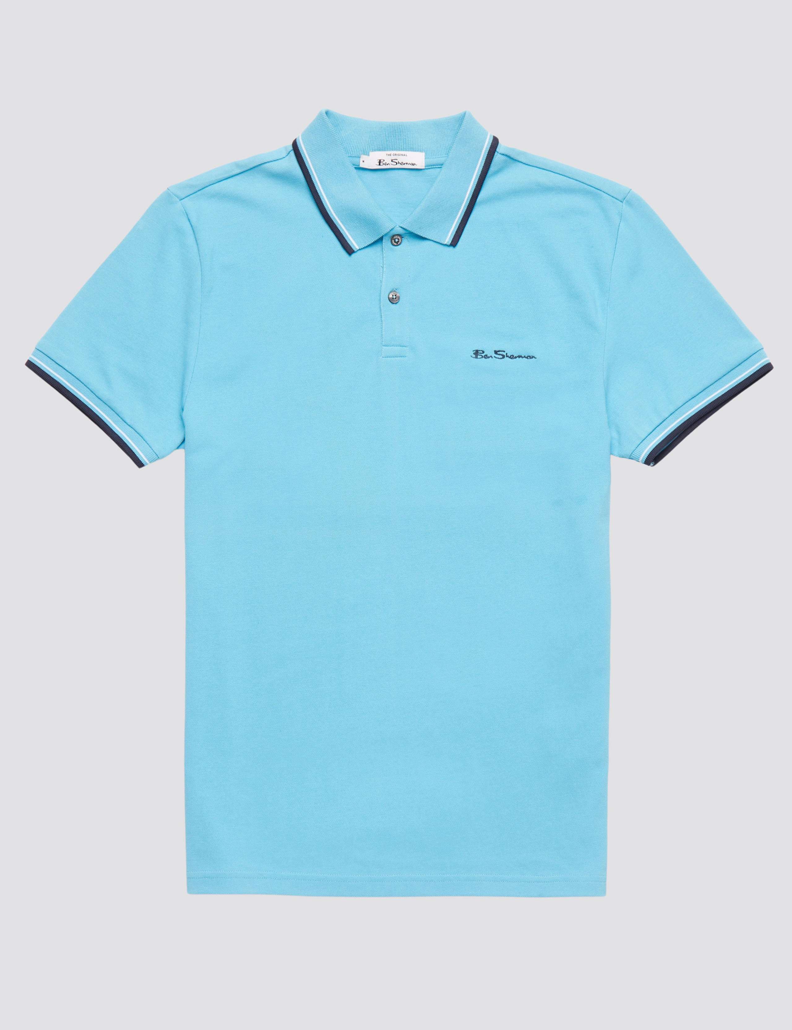 Cotton Pique Tipped Polo Shirt 2 of 6