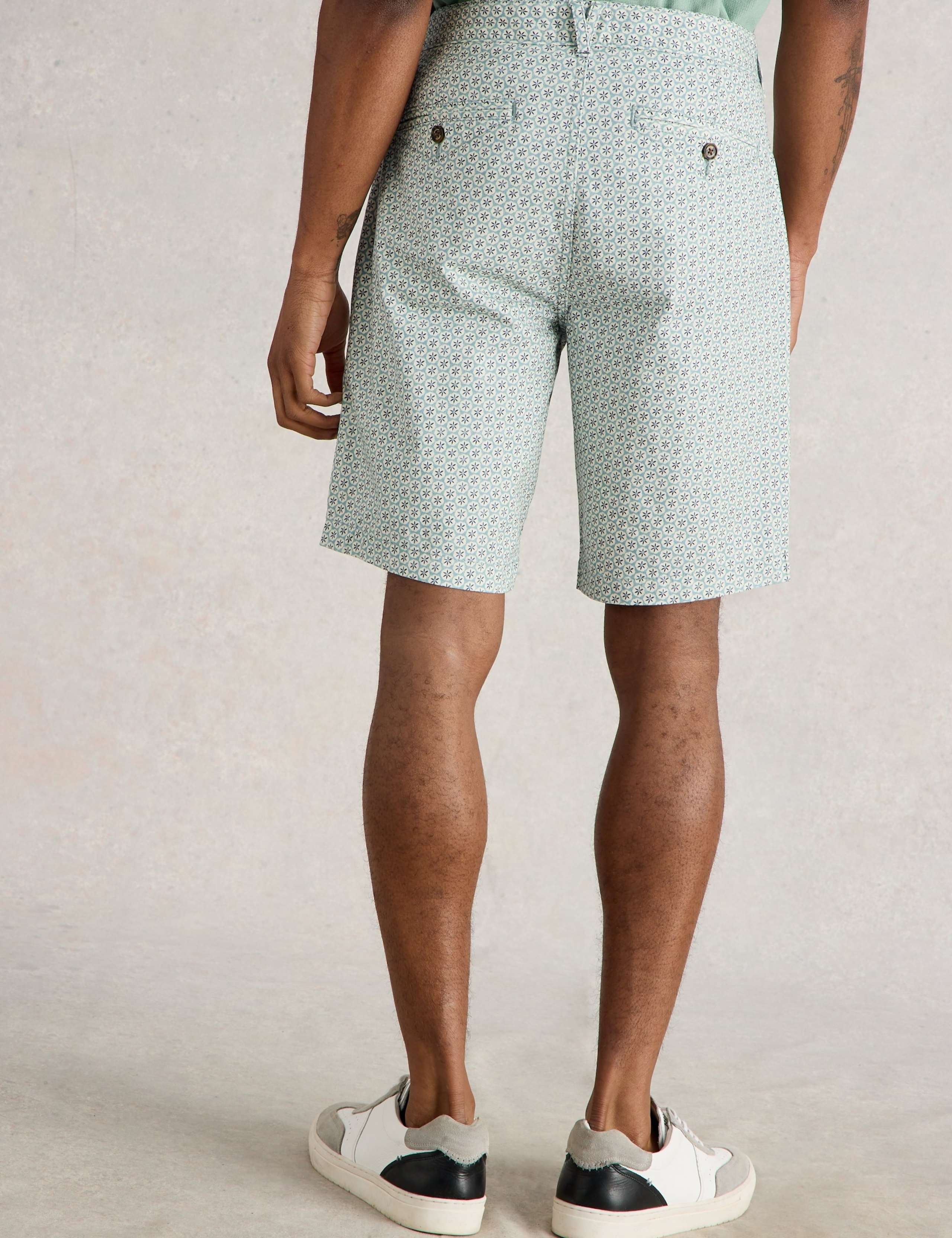 Geometric Print Chino Shorts 3 of 4