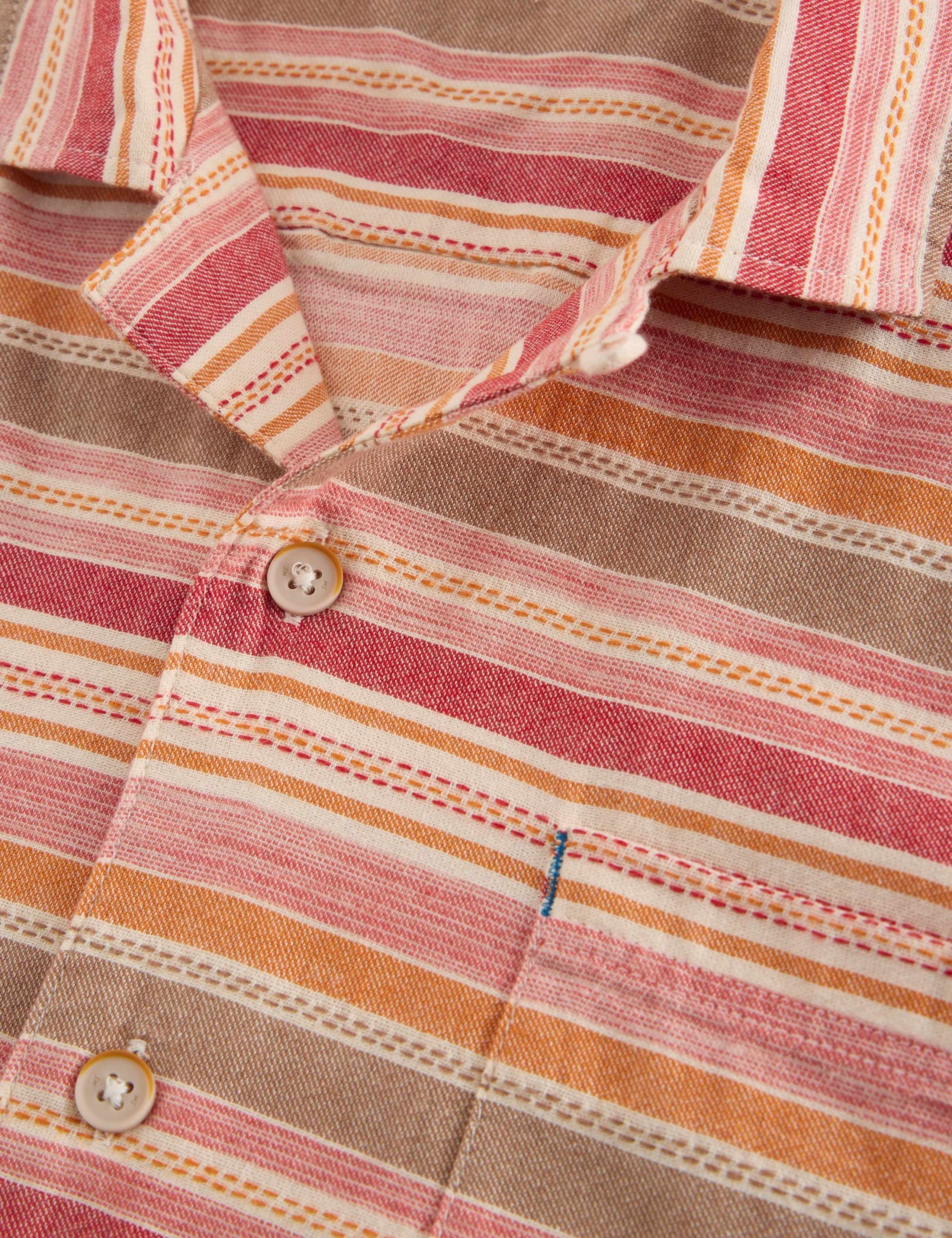 Pure Cotton Striped Short Sleeve Shirt 6 of 6