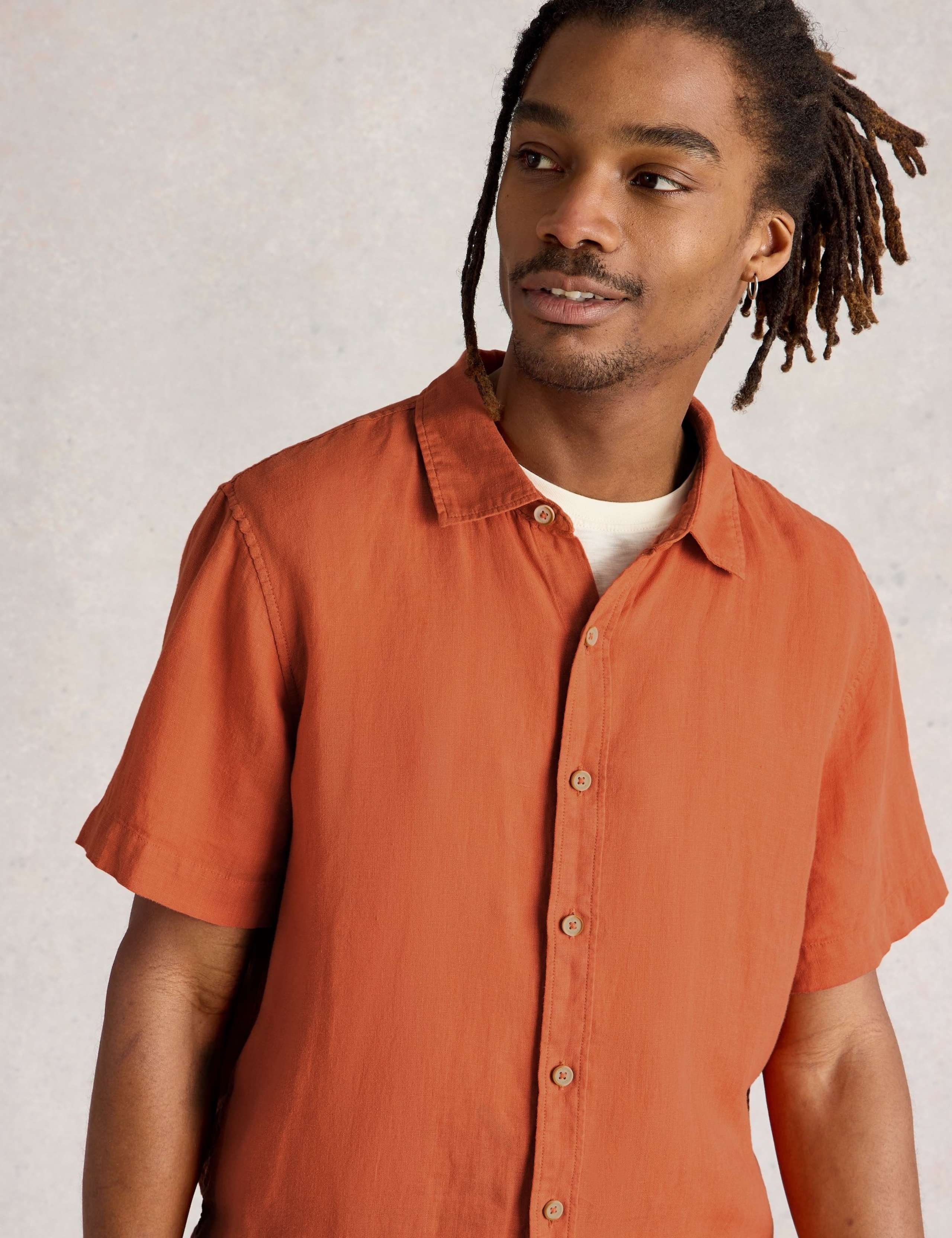Regular Fit Pure Linen Shirt 5 of 6