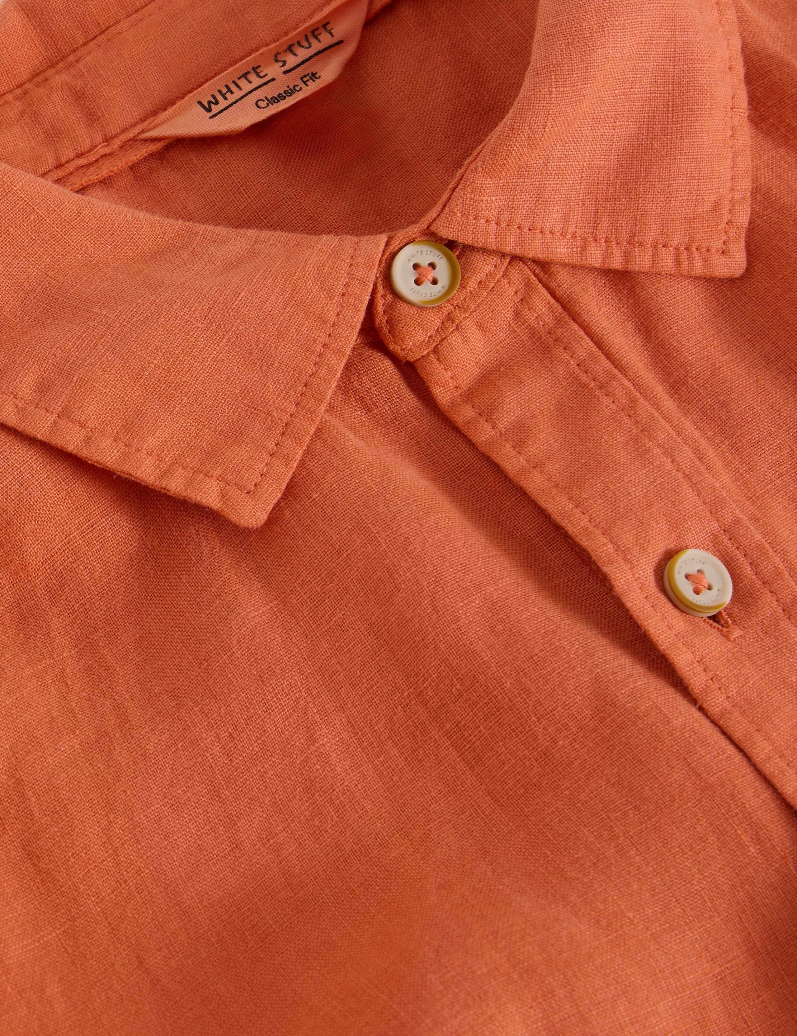 Regular Fit Pure Linen Shirt 6 of 6