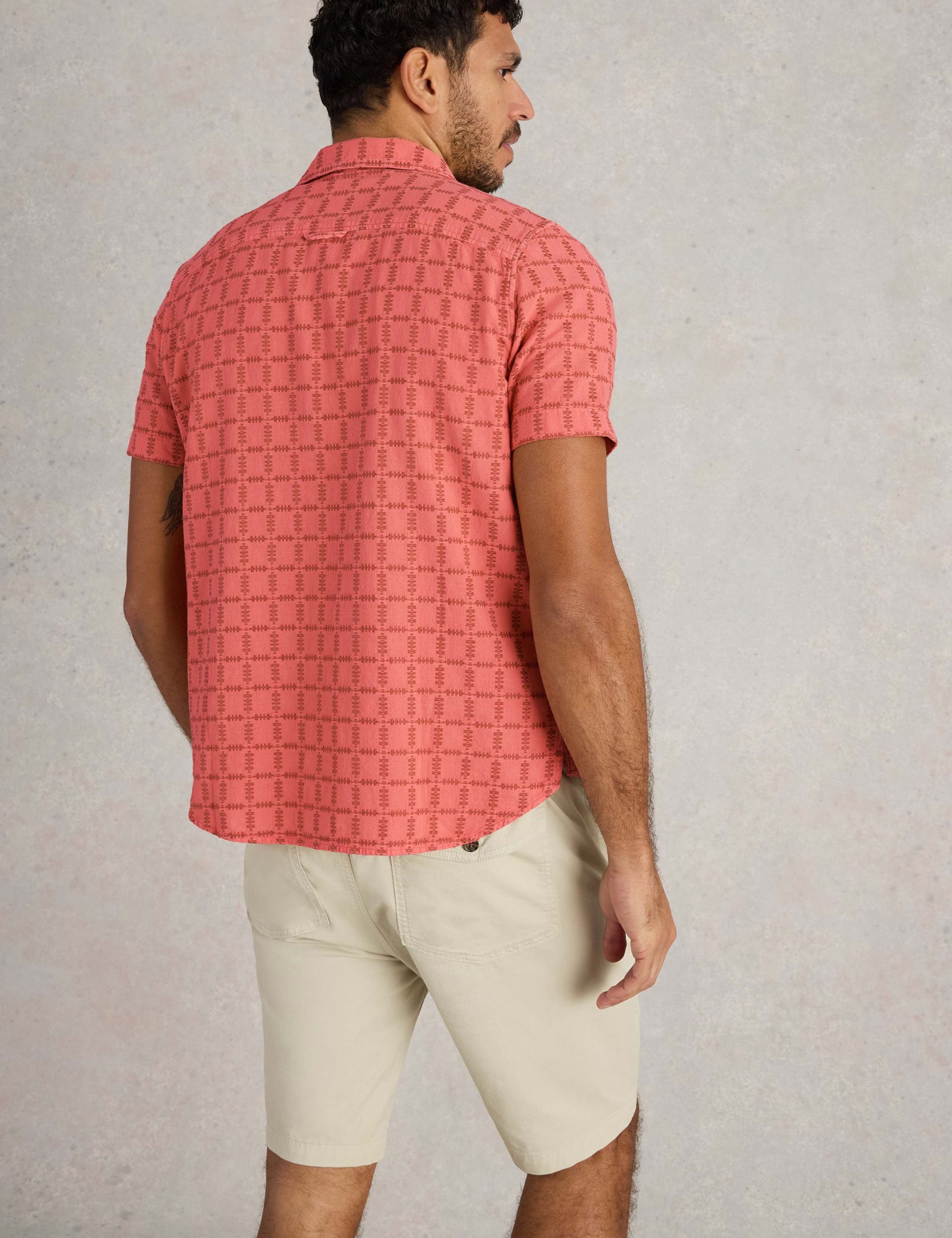 Regular Fit Flannel Check Short Sleeve Shirt 4 of 5