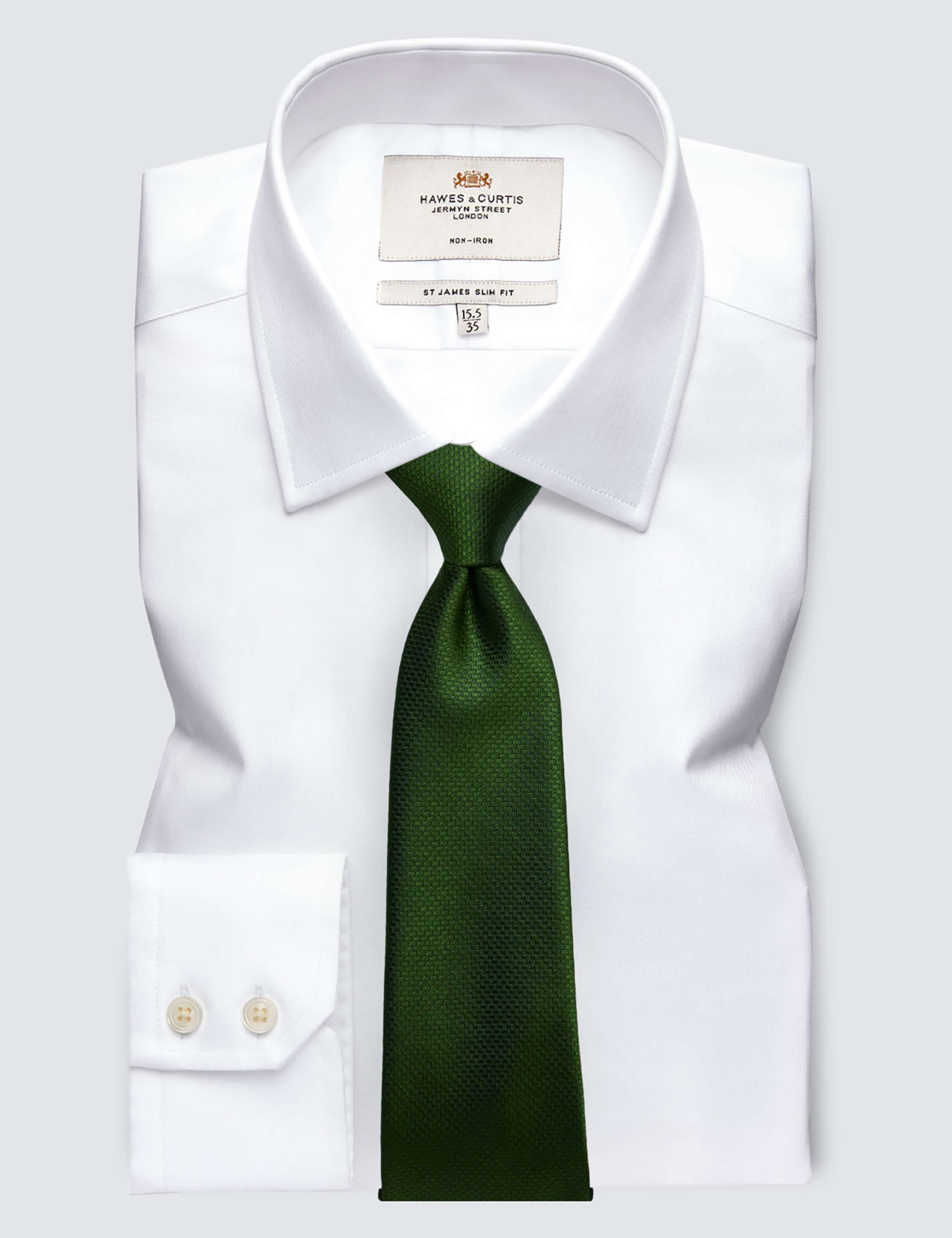 Slim Fit Non Iron Pure Cotton Twill Shirt 3 of 4