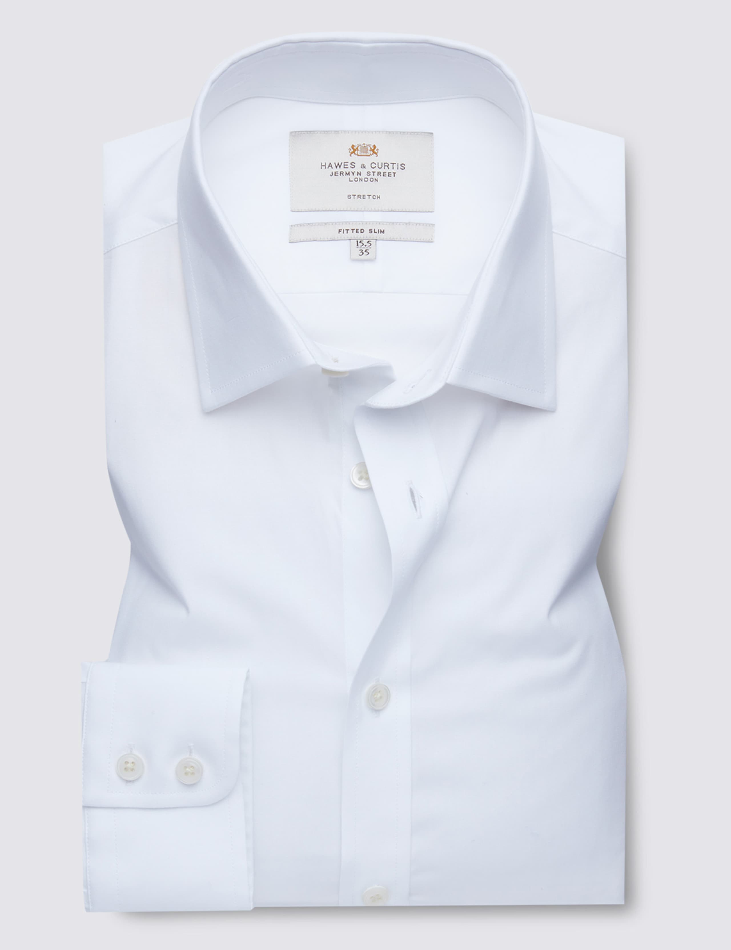 Slim Fit Cotton Rich Stretch Shirt 1 of 2