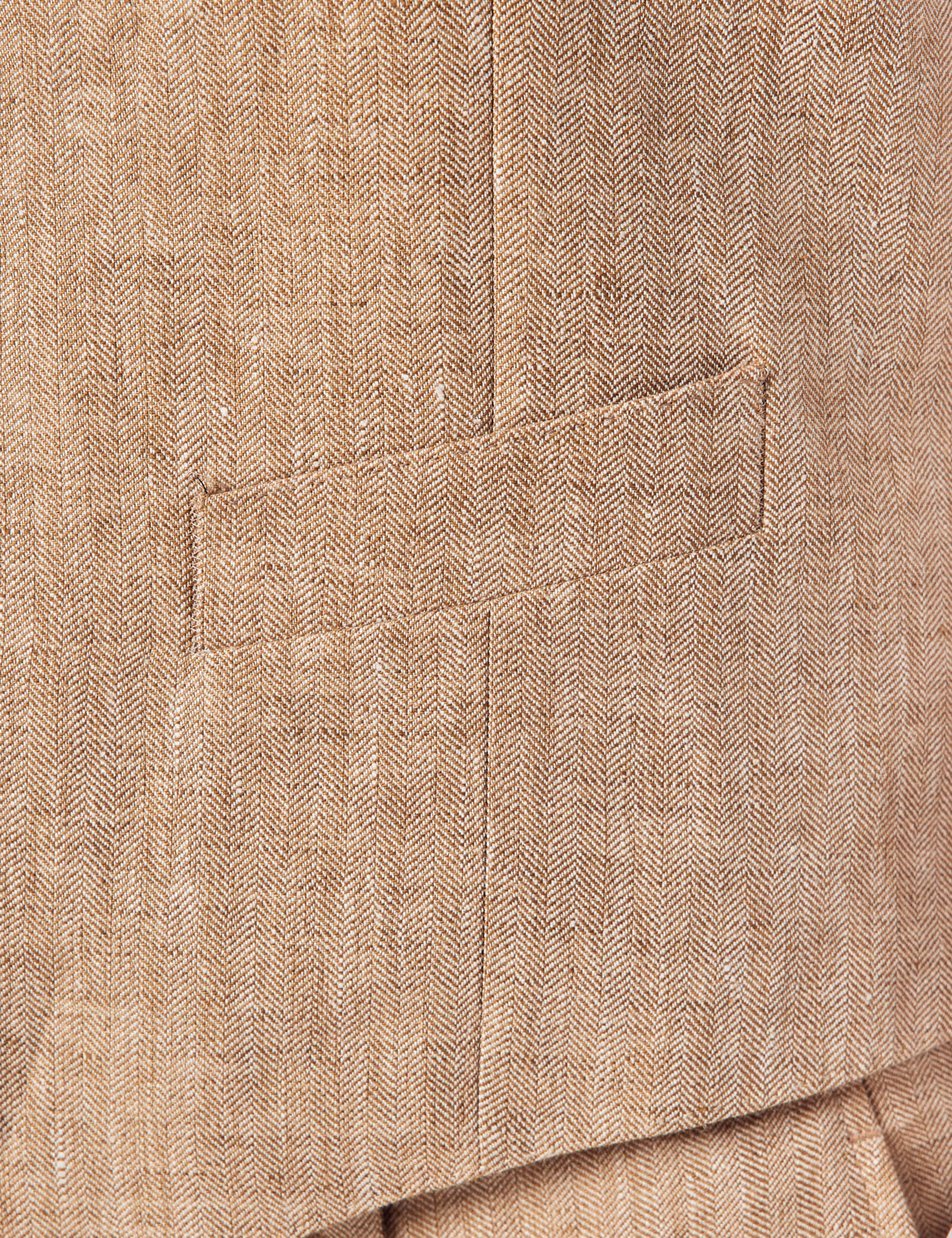 Tailored Fit Pure Linen Waistcoat 3 of 6