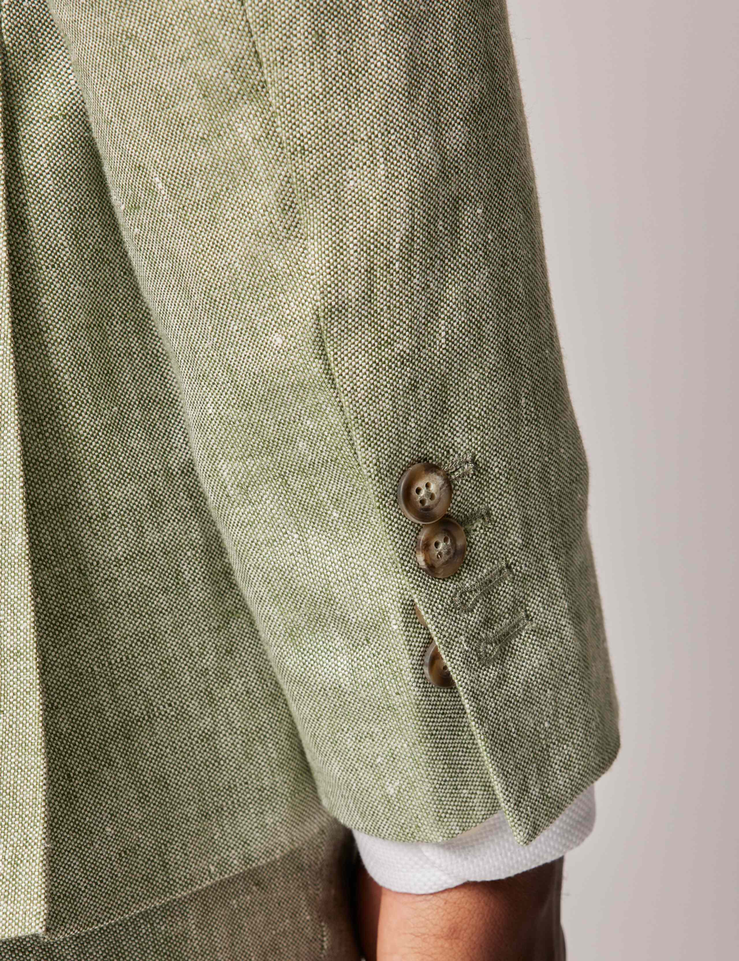 Tailored Fit Pure Linen Suit Jacket 3 of 8