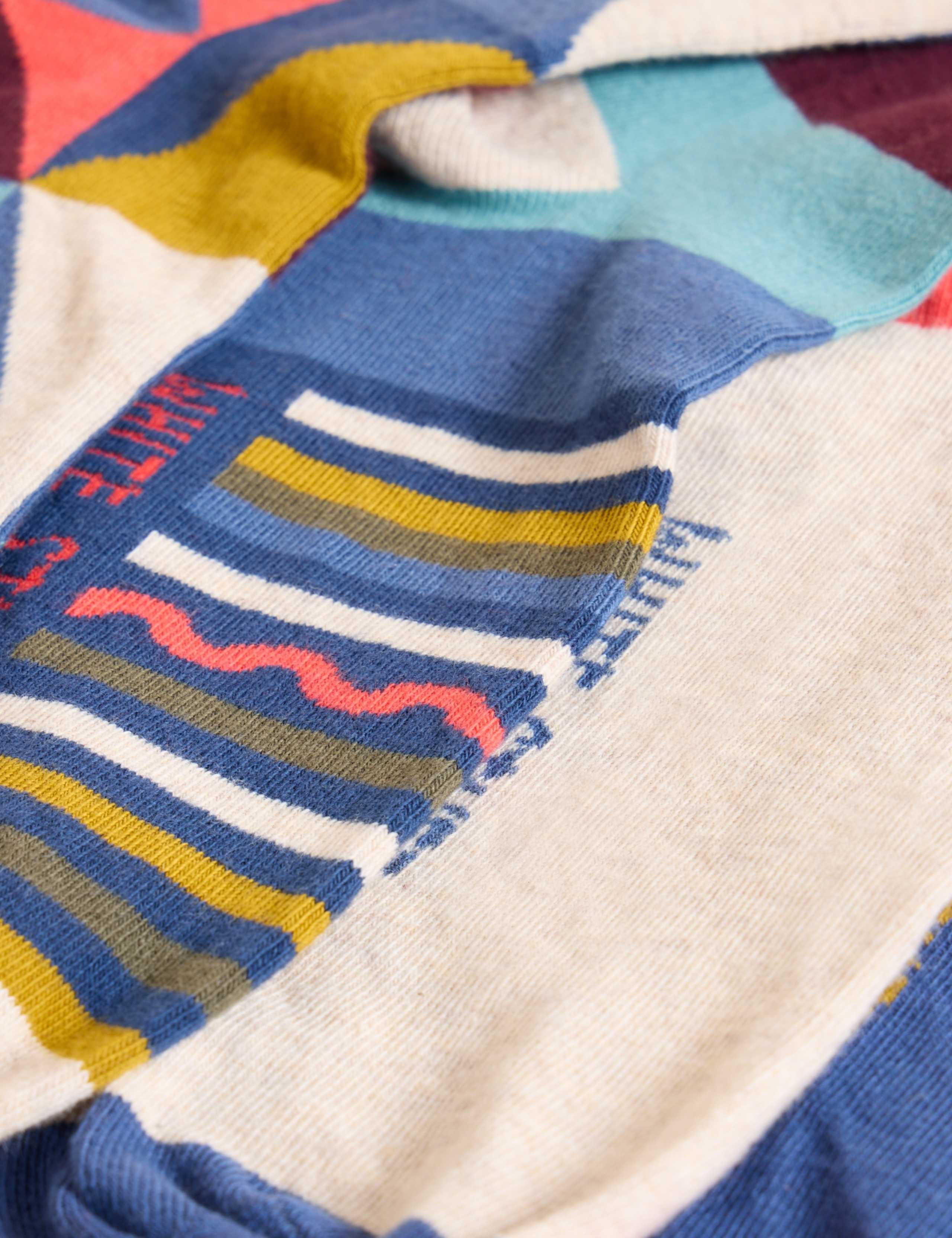4pk Geometric Cotton Rich Socks 4 of 4