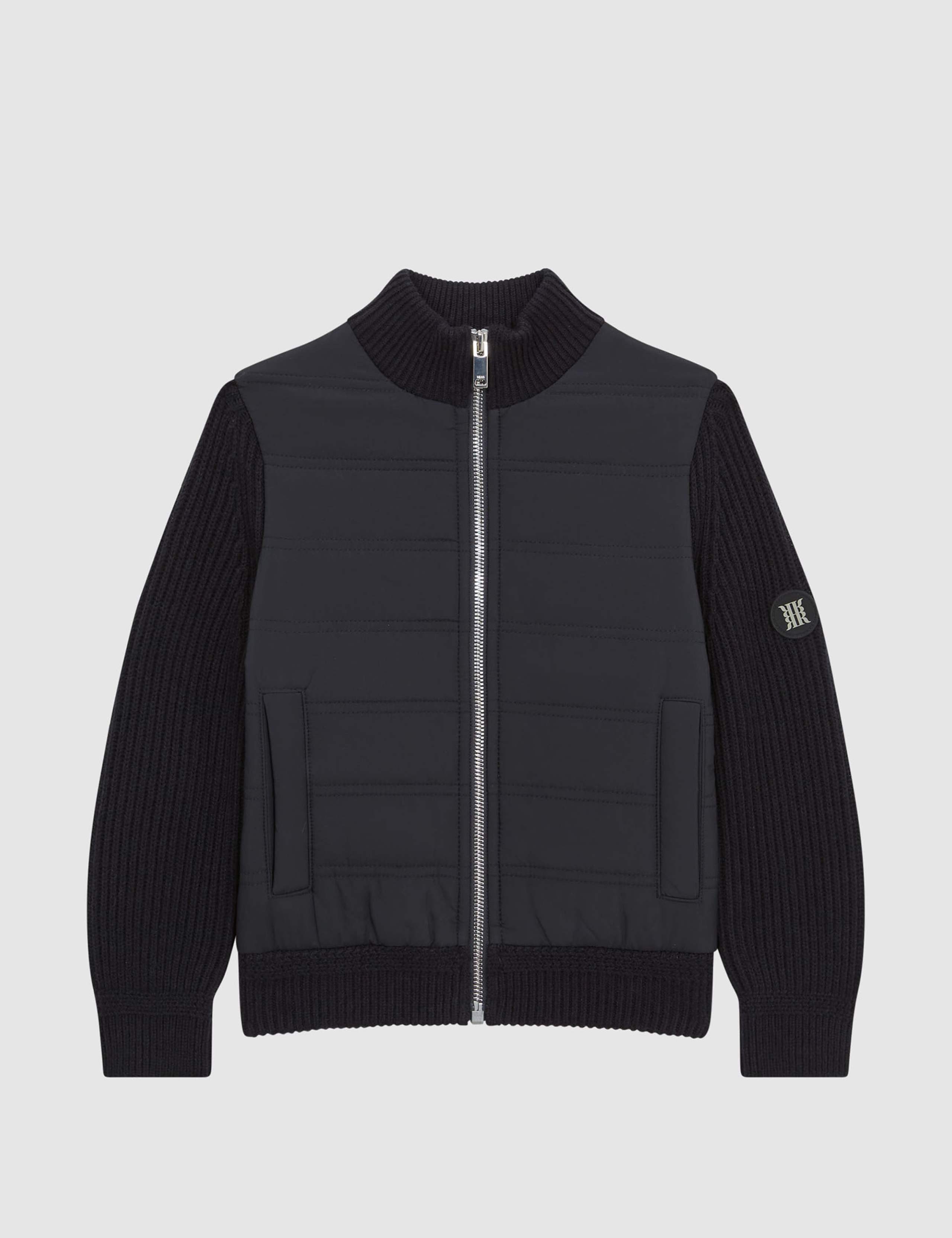Cotton Rich Knitted Quilted Jacket (3-14 Yrs) 2 of 6
