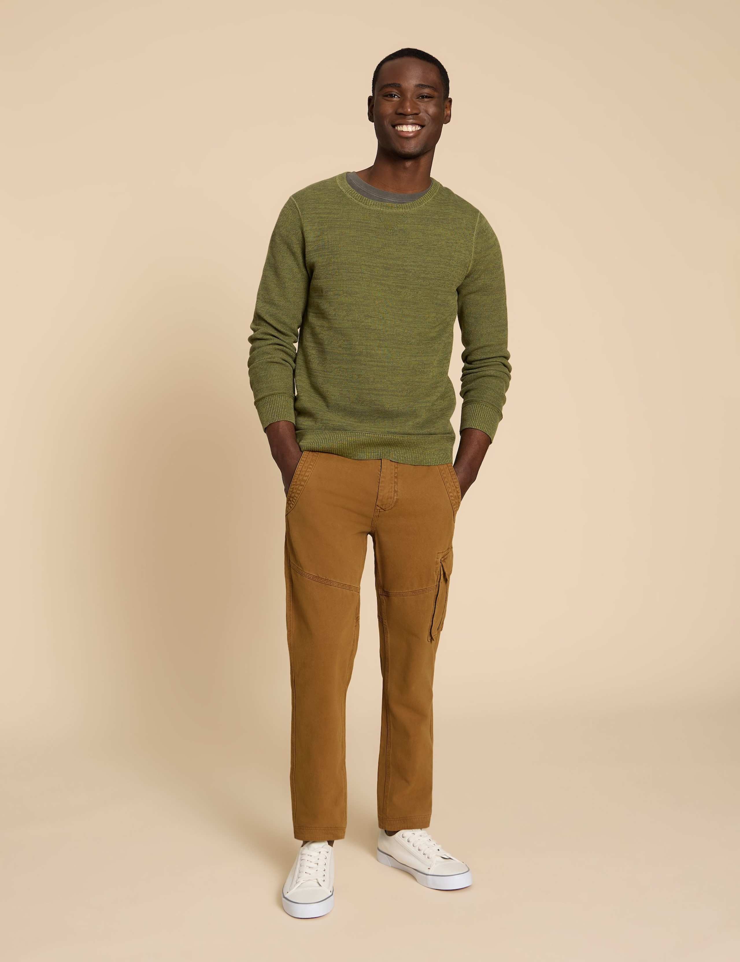 Regular Fit Pure Cotton Cargo Trousers 3 of 6