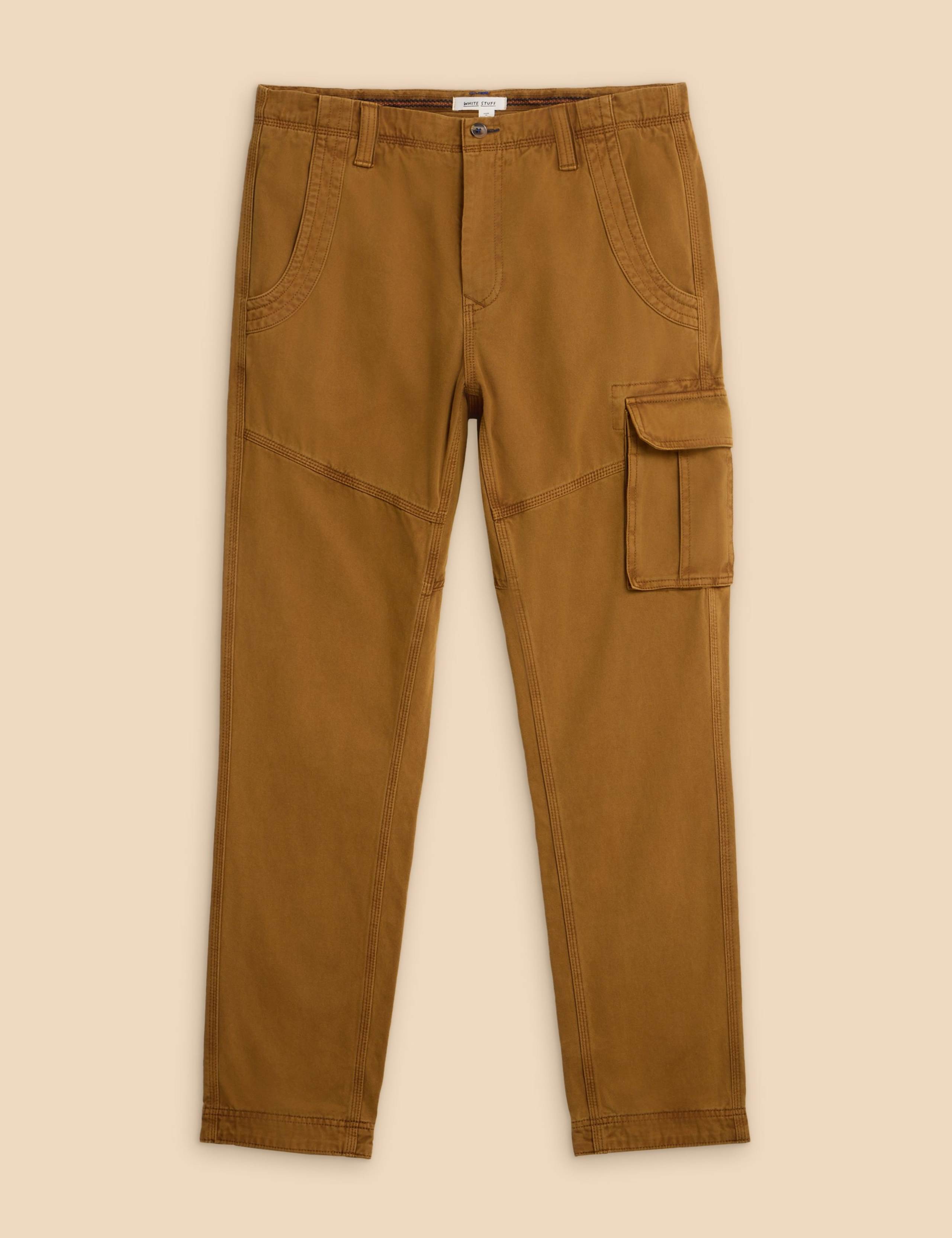 Regular Fit Pure Cotton Cargo Trousers 2 of 2