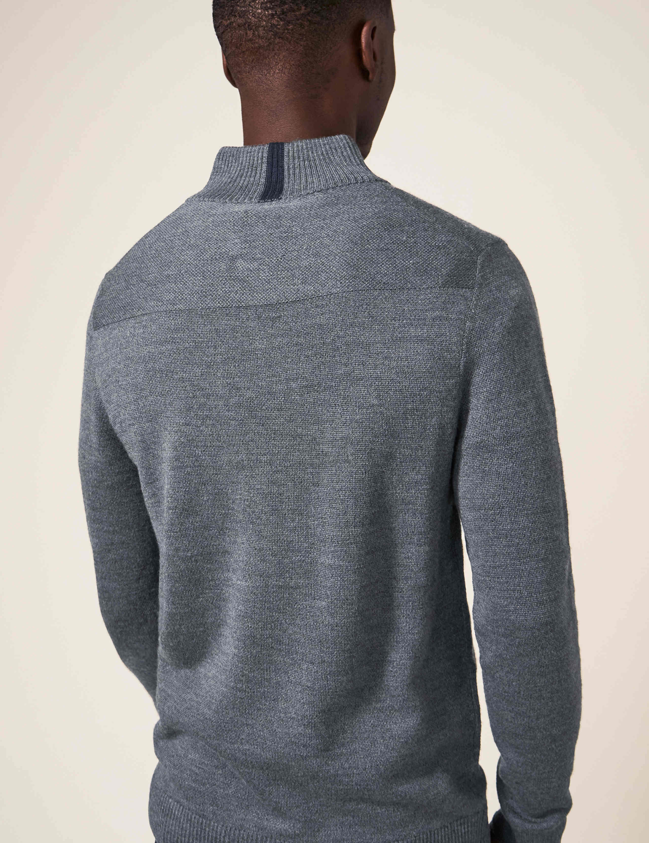 Pure Merino Wool Half Zip Jumper 2 of 4