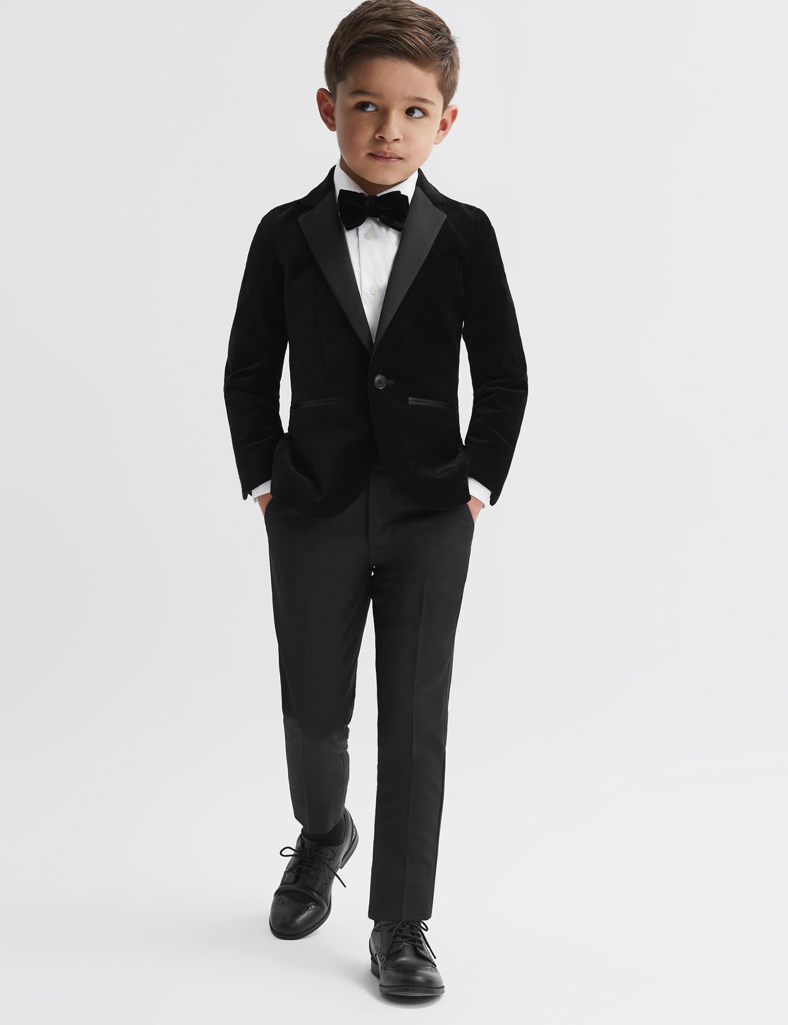 Velvet Single Breasted Blazer (3-14 Yrs) 3 of 5