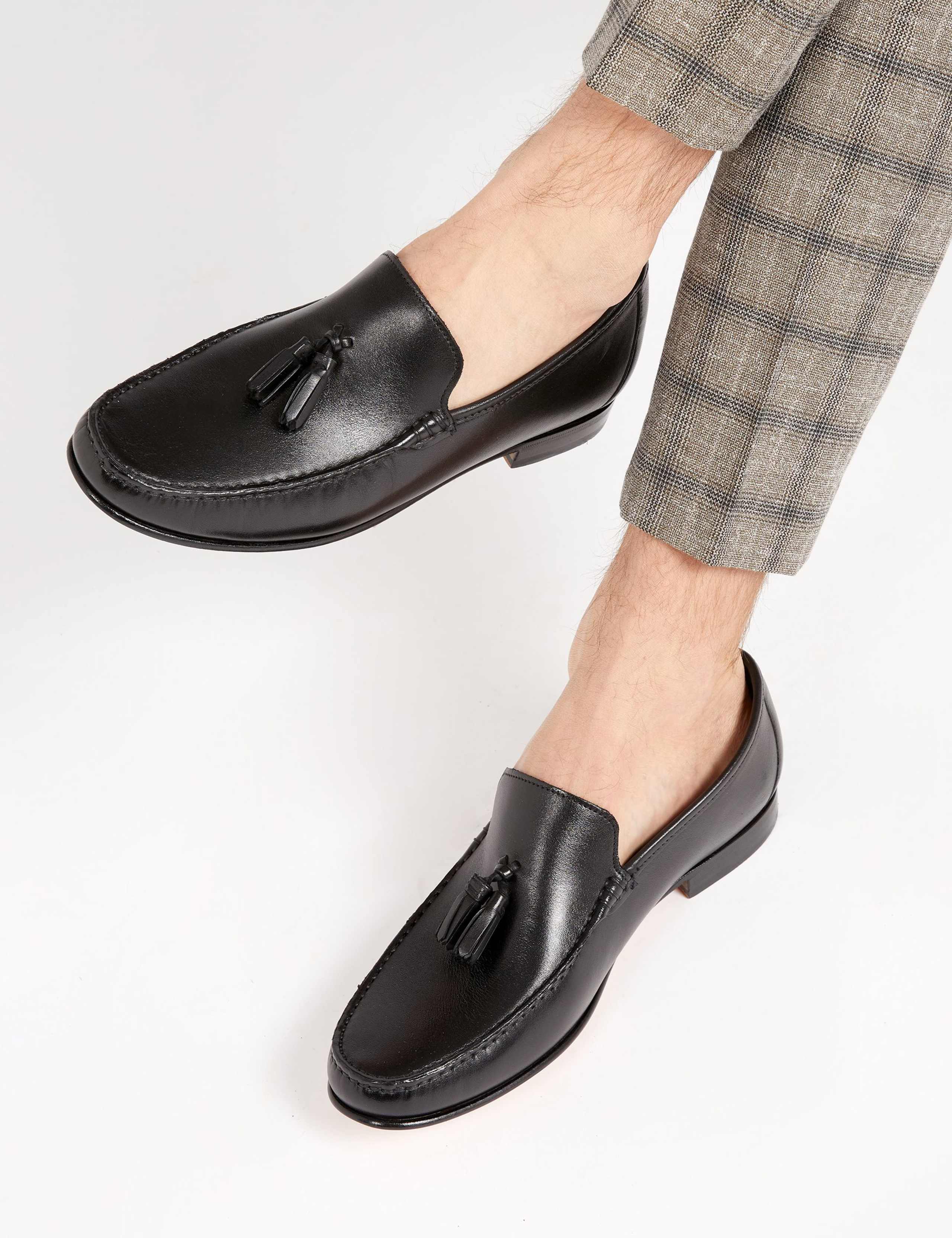 Leather Slip-On Loafers 1 of 7