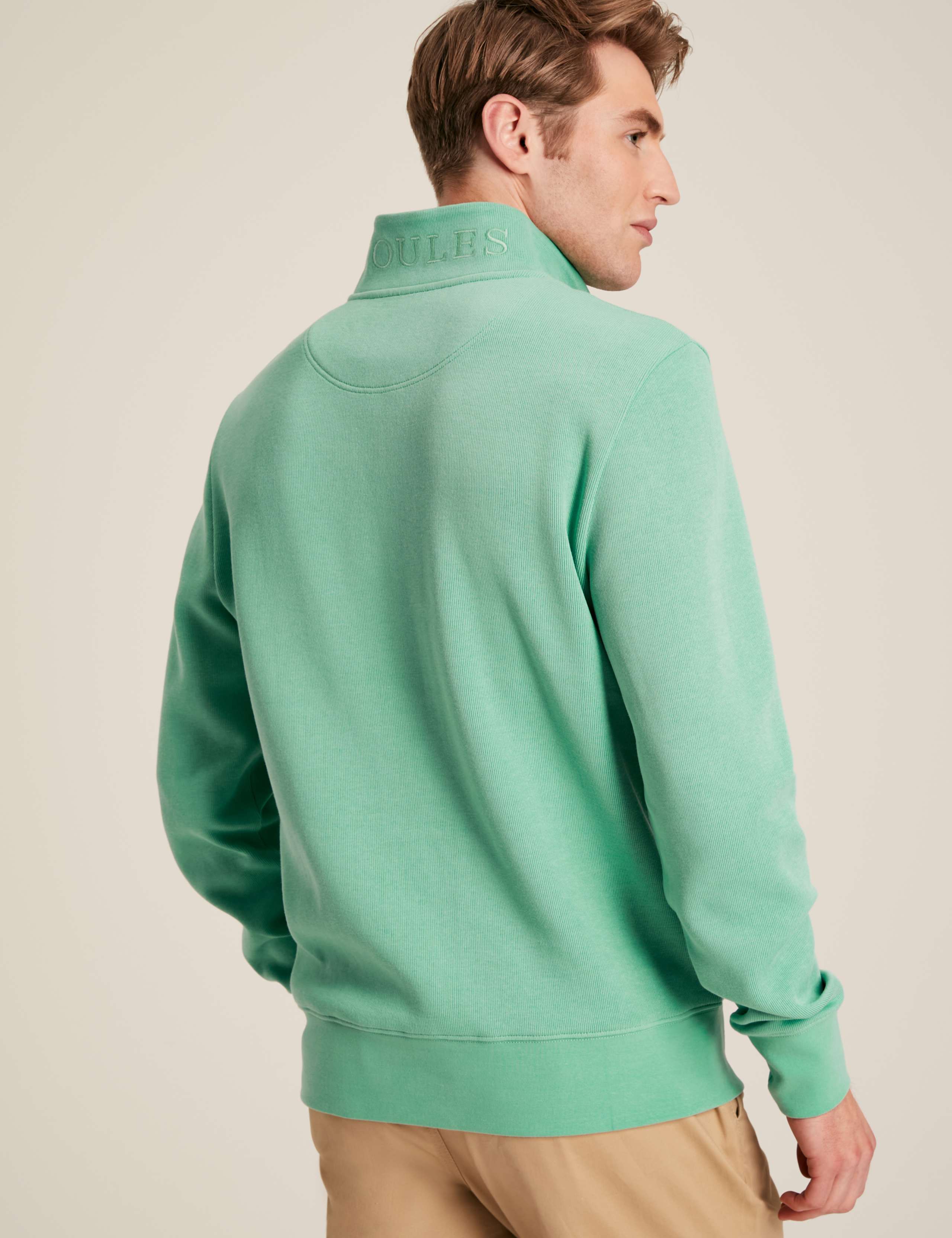 Pure Cotton Funnel Neck Half Zip Jumper 6 of 6