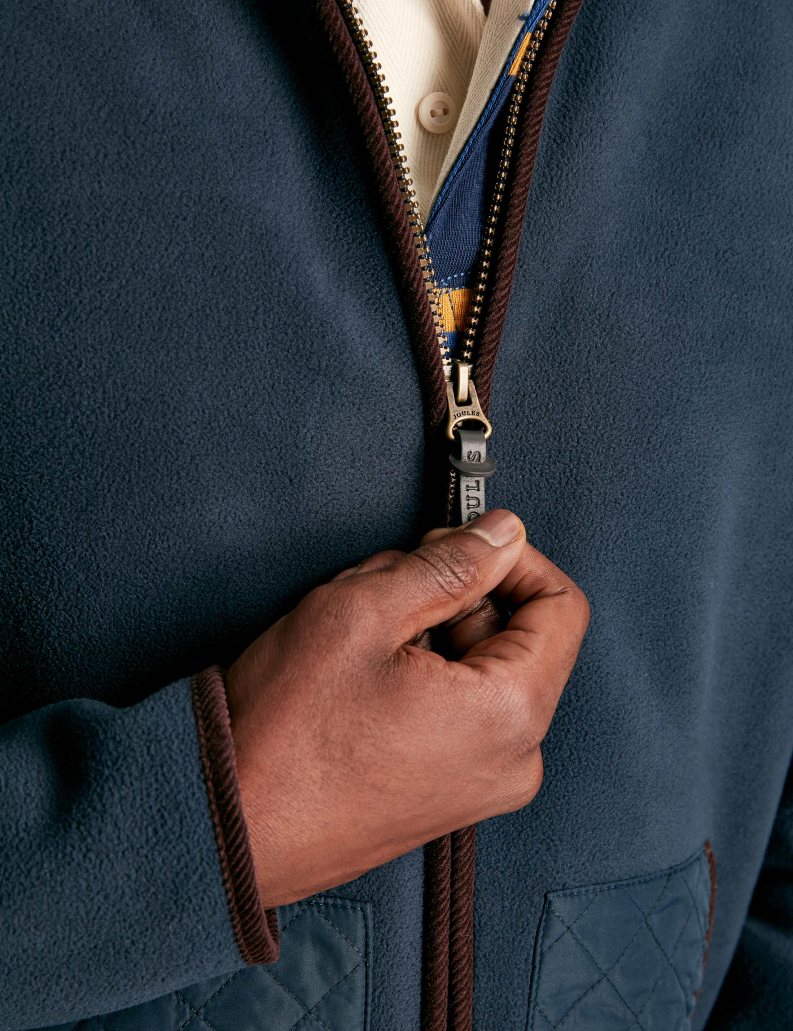 Fleece Funnel Neck Zip Up Jacket 6 of 7