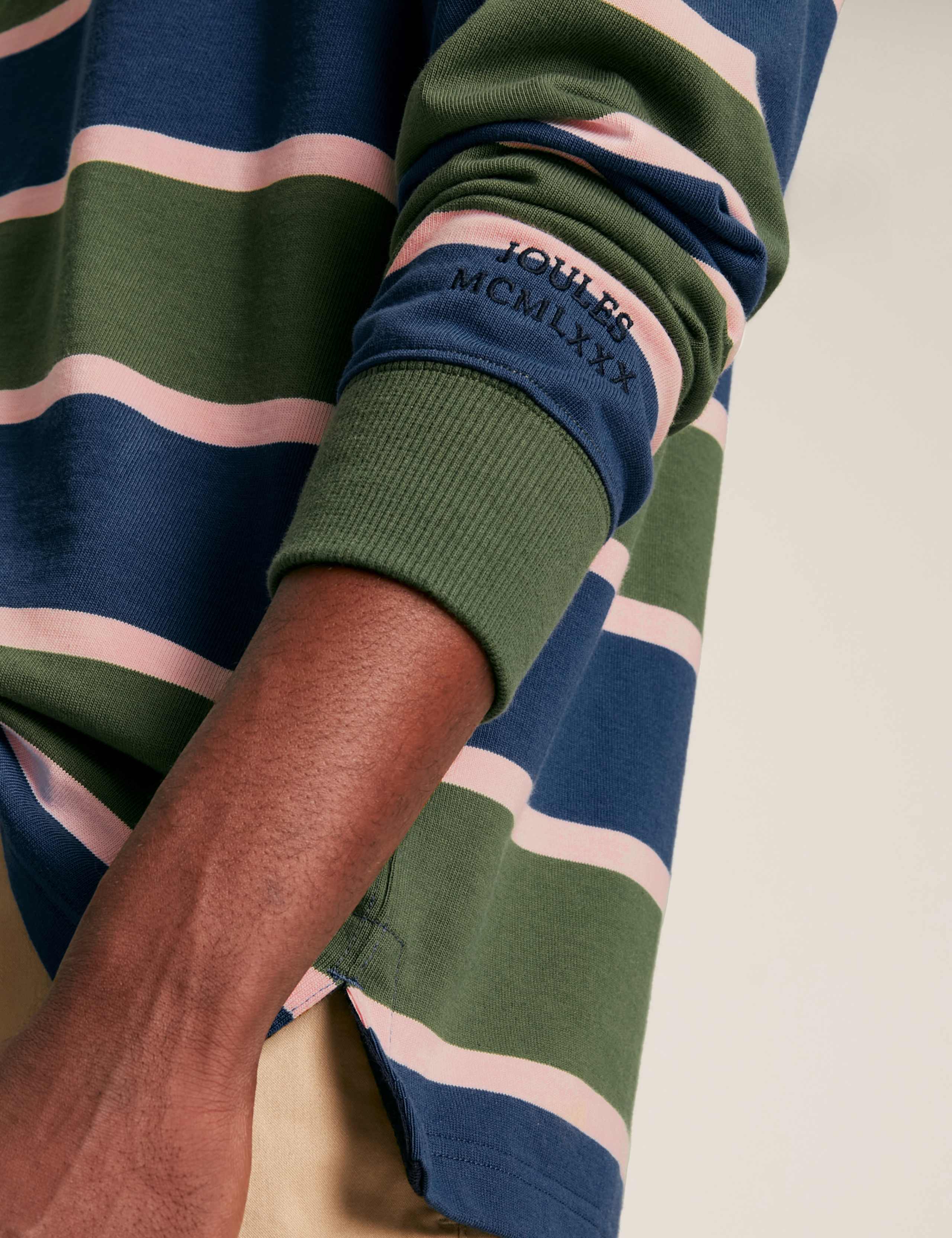 Pure Cotton Striped Long Sleeve Rugby Shirt 6 of 6