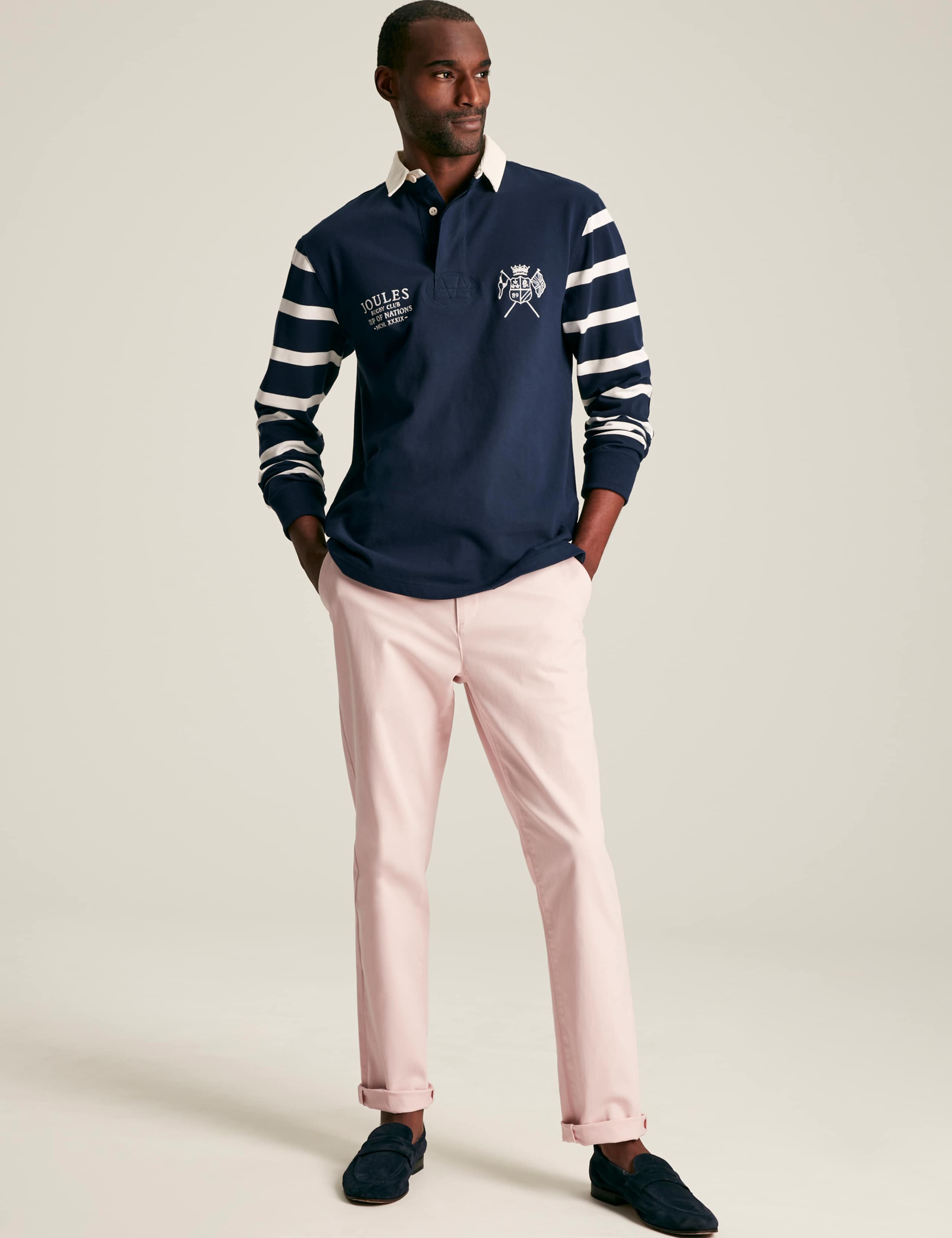 Pure Cotton Striped Long Sleeve Rugby Shirt 3 of 7