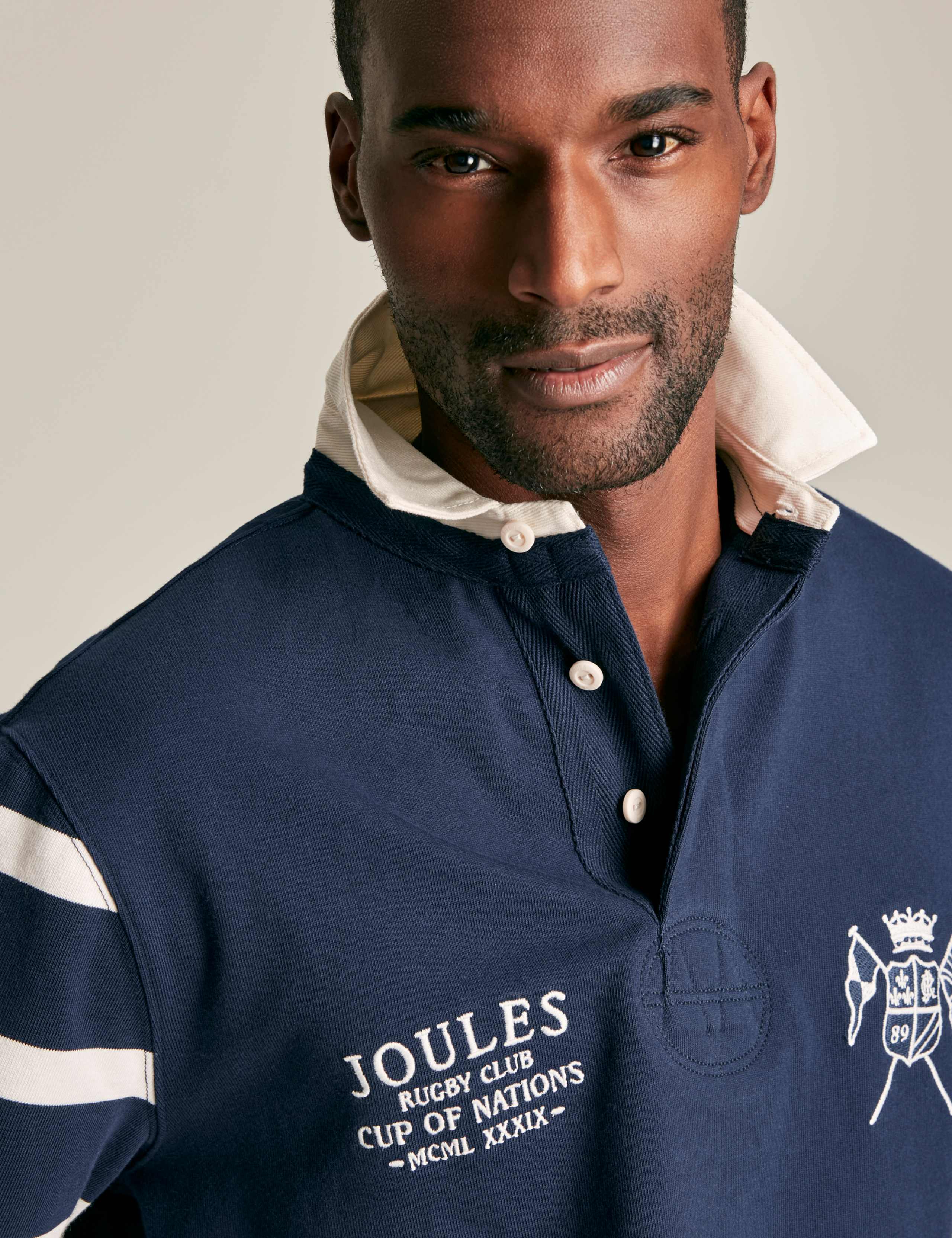 Pure Cotton Striped Long Sleeve Rugby Shirt 5 of 7