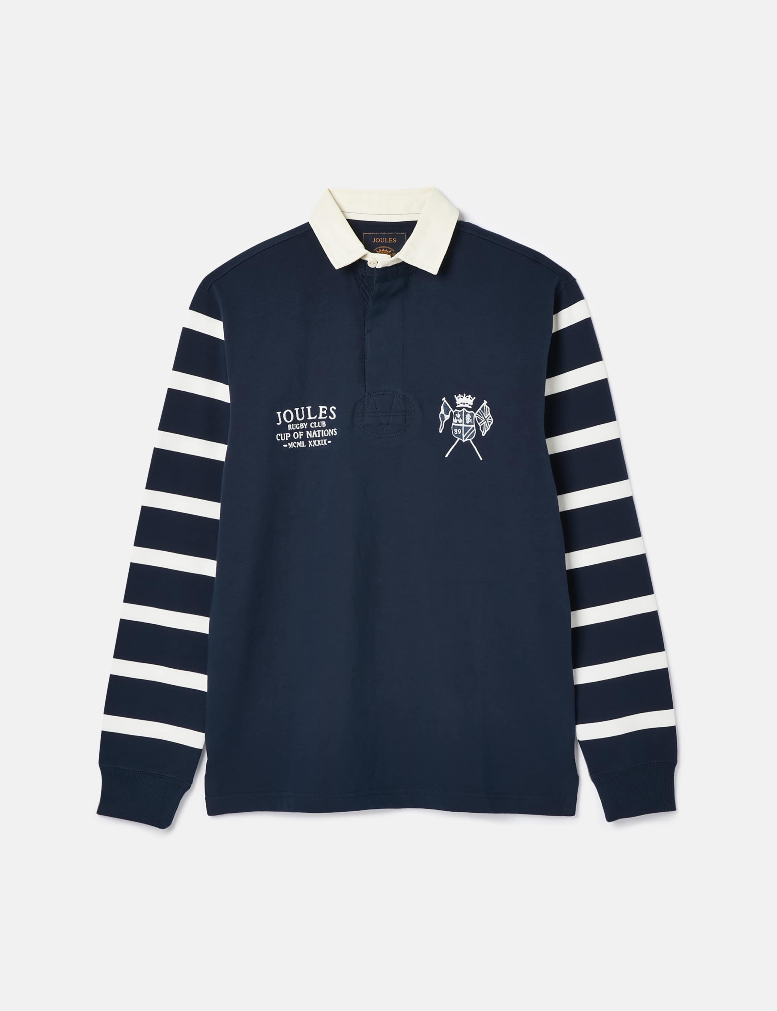 Pure Cotton Striped Long Sleeve Rugby Shirt 2 of 7