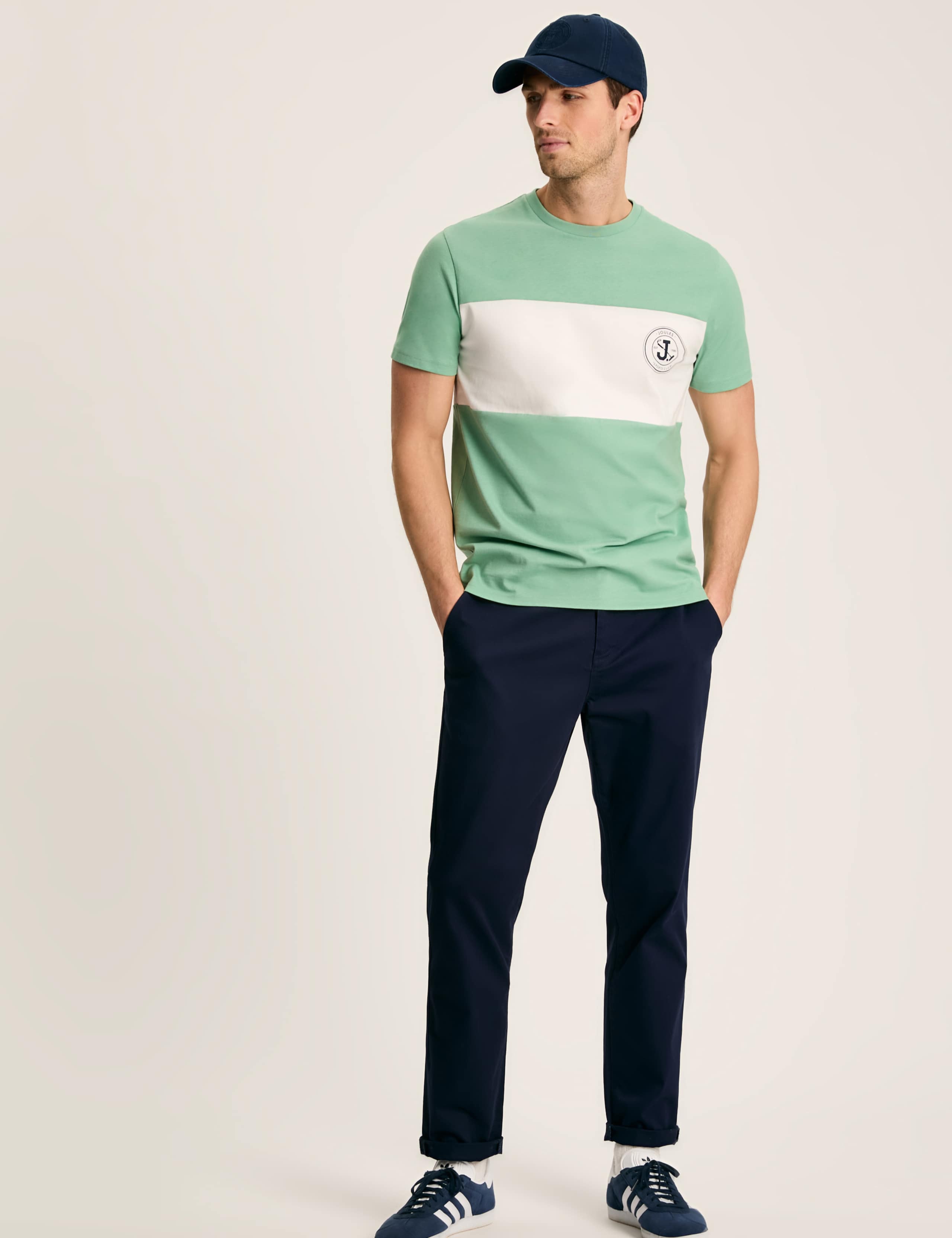 Pure Cotton Colour Block T-Shirt 2 of 5