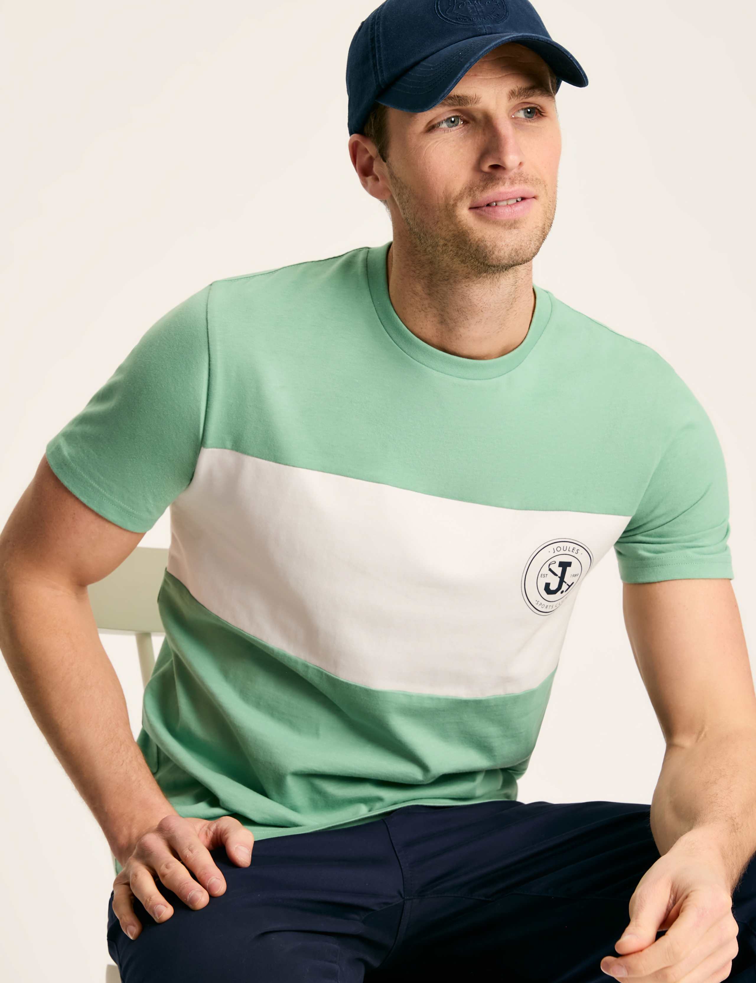 Pure Cotton Colour Block T-Shirt 5 of 5