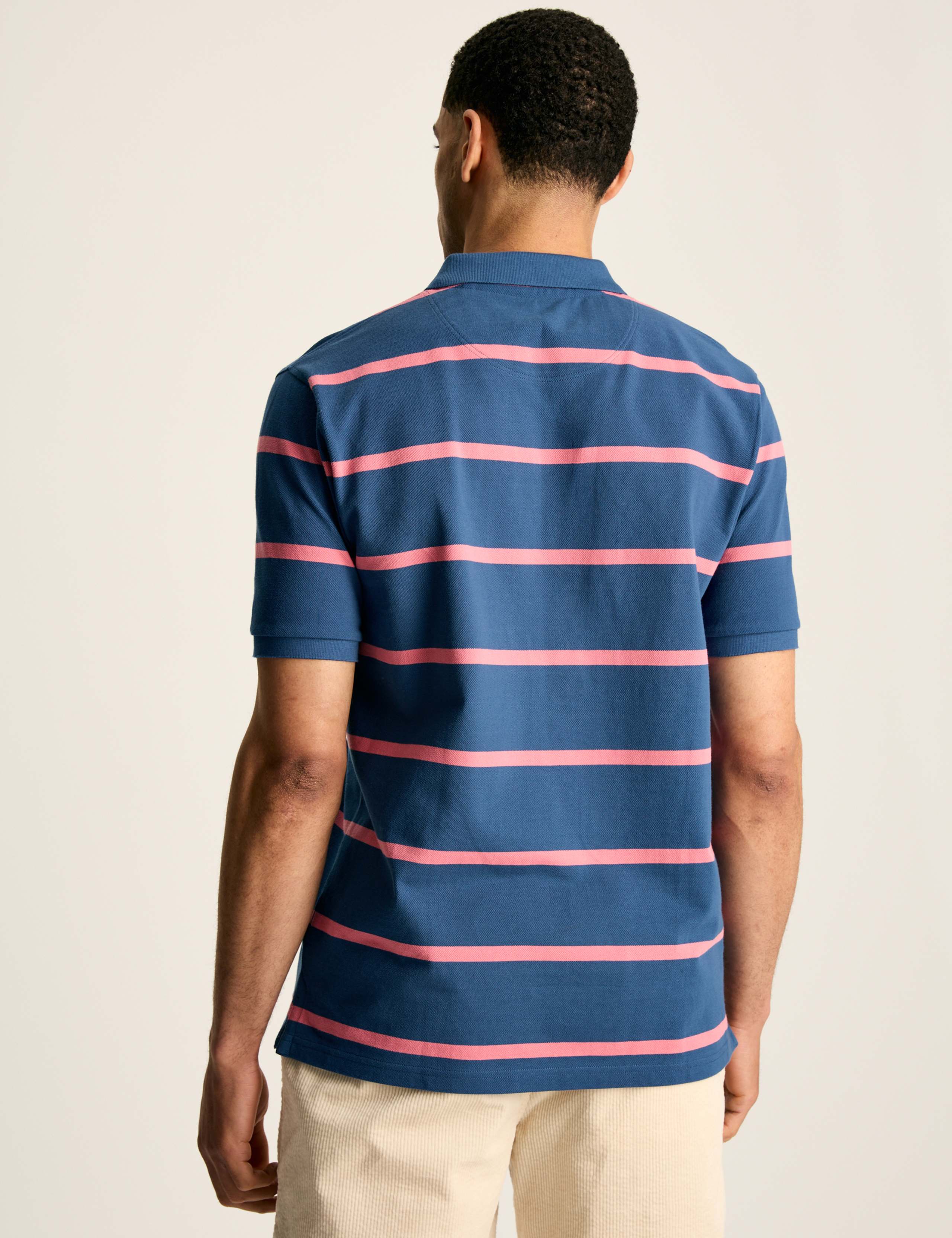 Pure Cotton Striped Polo Shirt 3 of 6