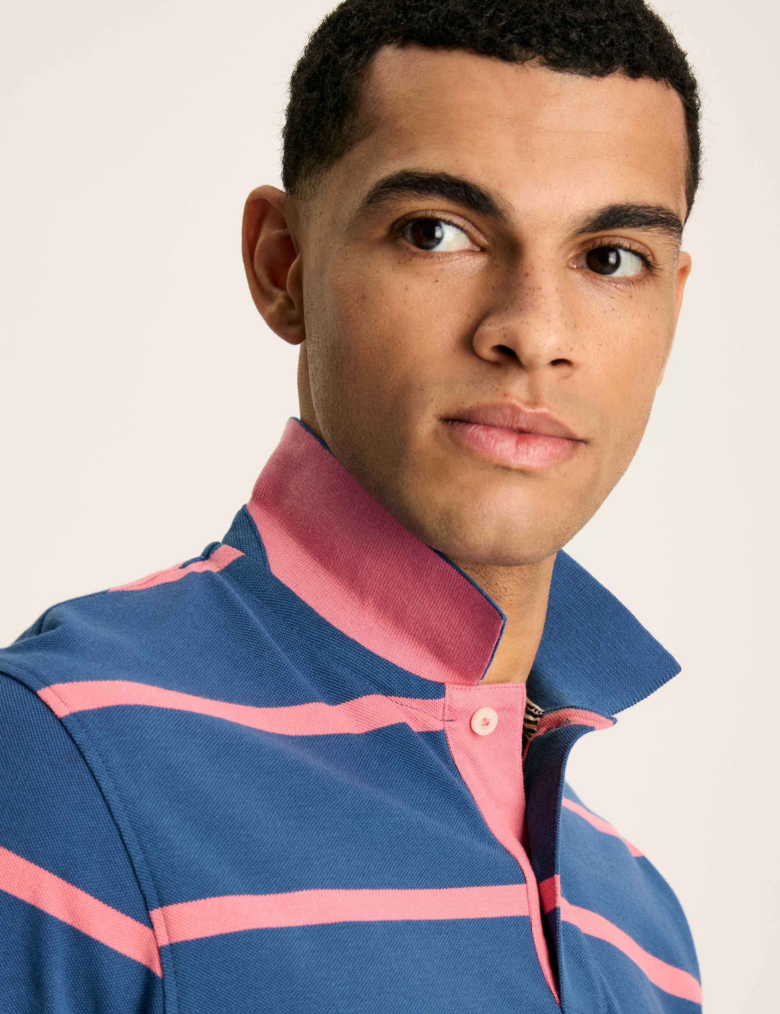 Pure Cotton Striped Polo Shirt 4 of 6