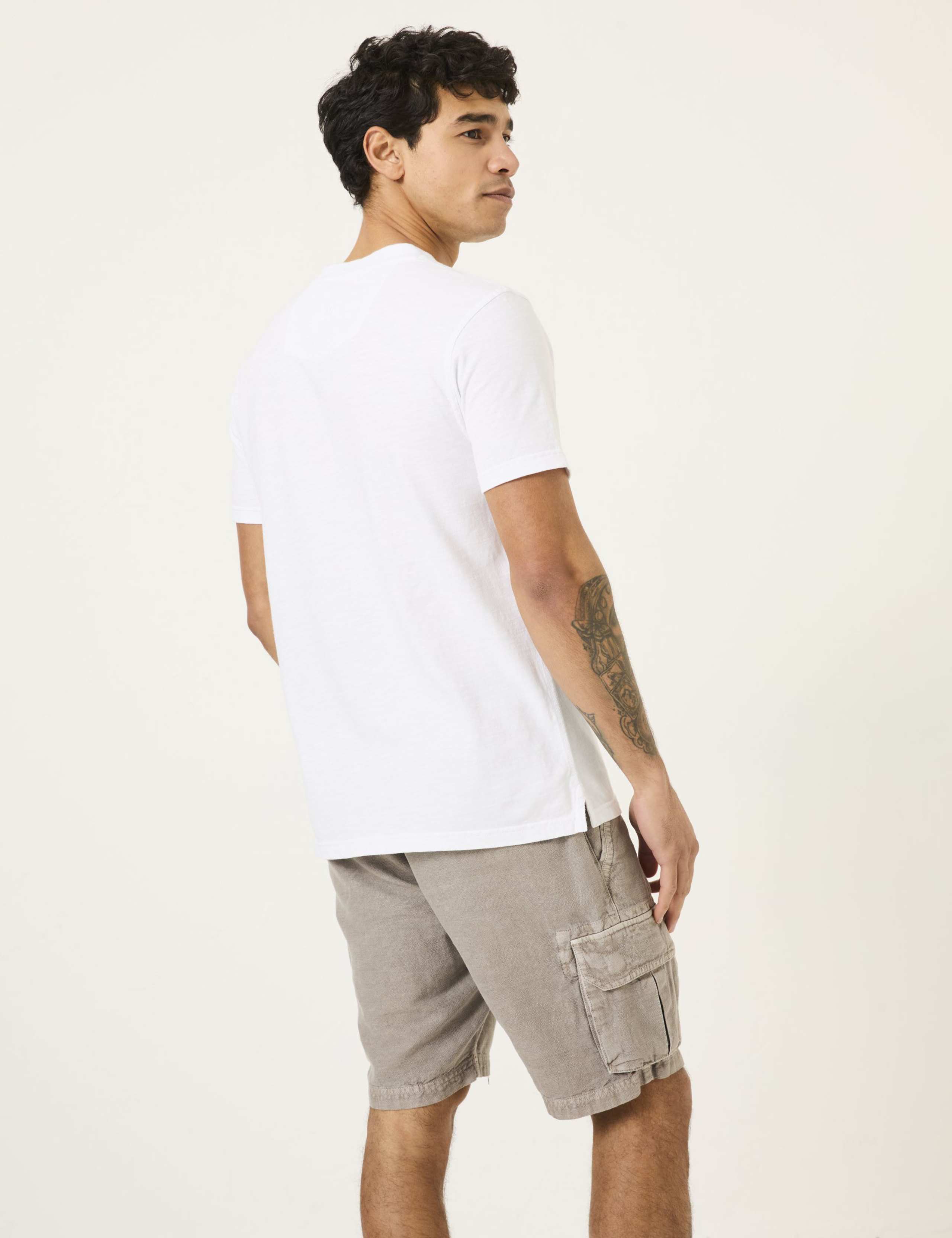 Pure Cotton Crew Neck Henley T-Shirt 3 of 5