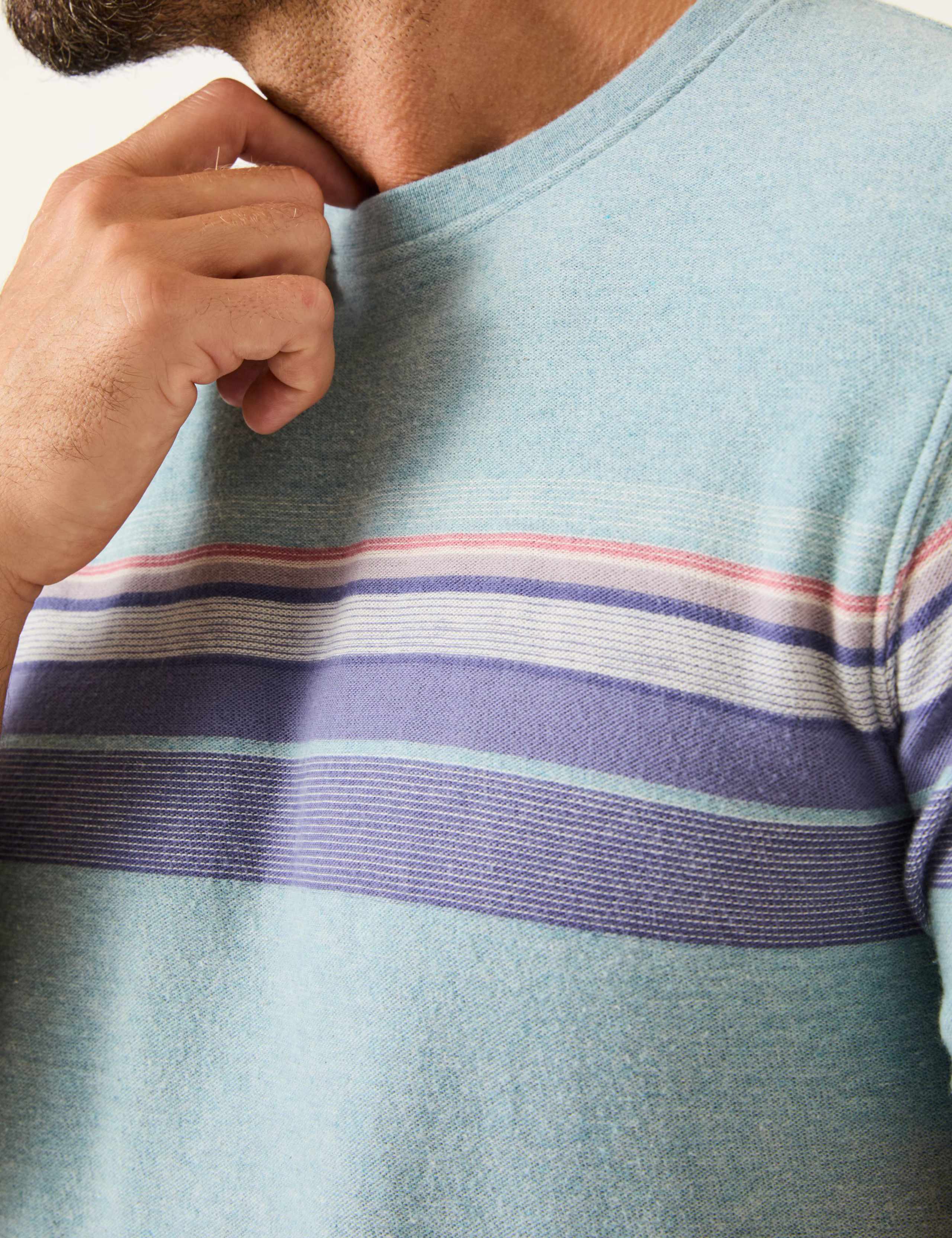 Pure Cotton Striped T-Shirt 4 of 5